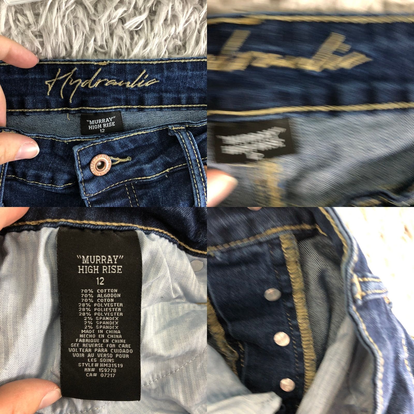 Vintage Hydraulic Murray High Rise Womens Size 12 Crop Medium Wash Blue Denim Jeans Size 34" / US 12 / IT 48 - 8 Thumbnail