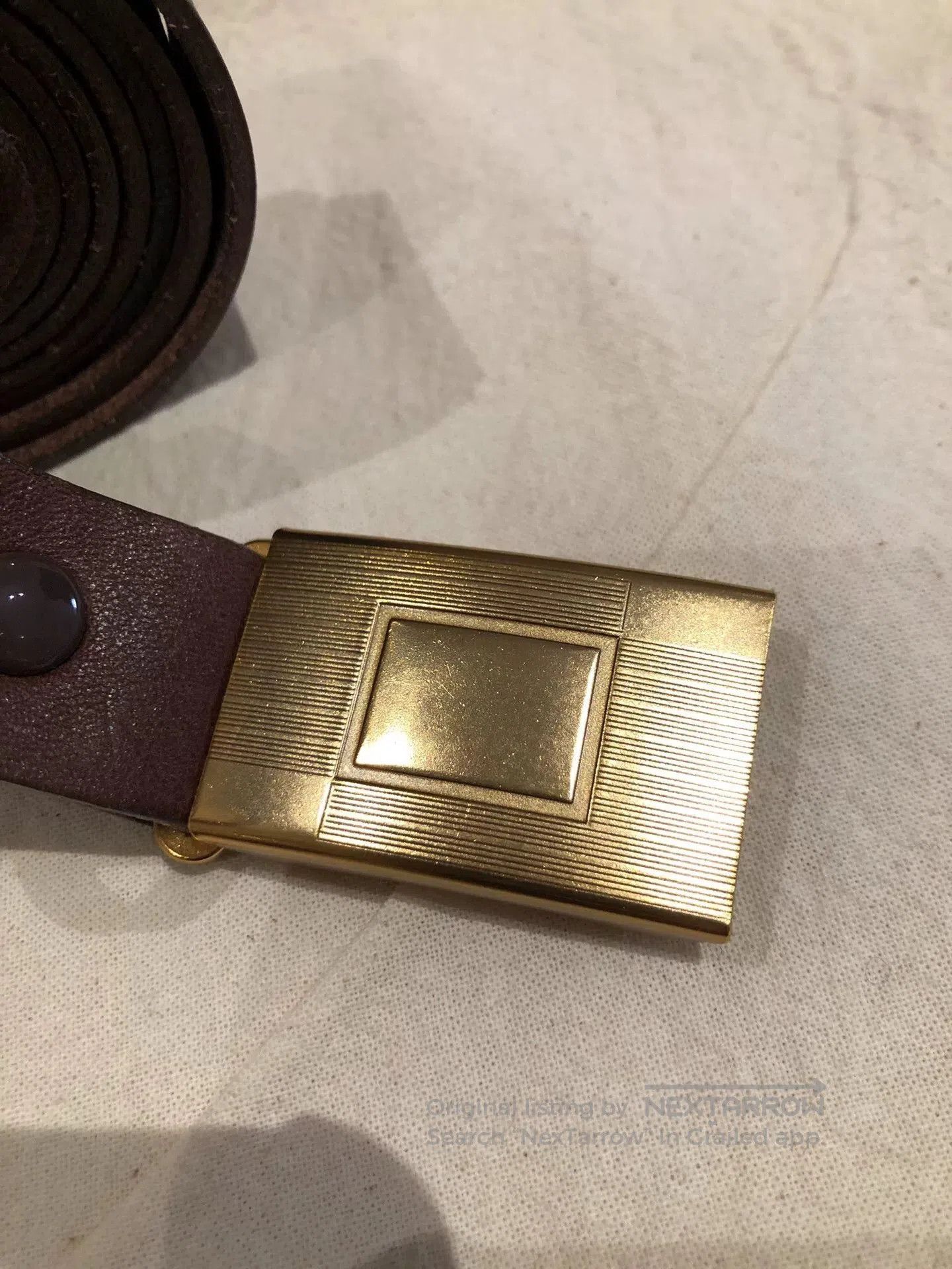 Taiga Takahashi T.T Taiga Takahashi Leather Belt. Size ONE SIZE - 3 Thumbnail