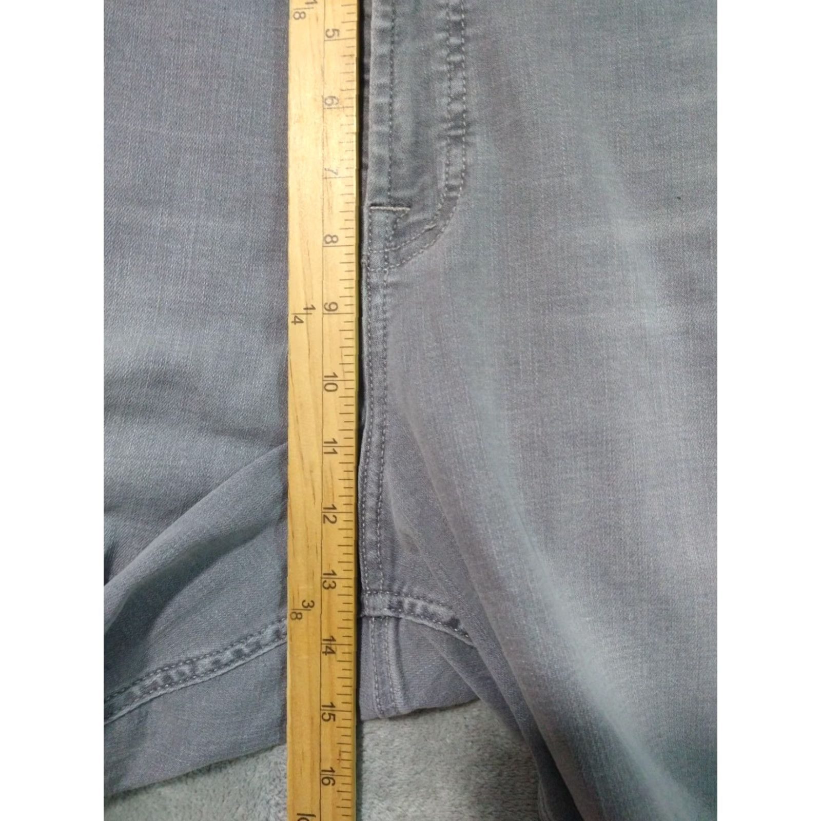 7 For All Mankind Jen7 For All Mankind Jeans Womens 20 Gray Denim Ankle Skinny High Rise Stretch Size 20 Plus 5-Pocket Design Womens Jeans Gray High Rise Ankle Stretch Size 42" / US 20 - 4 Thumbnail