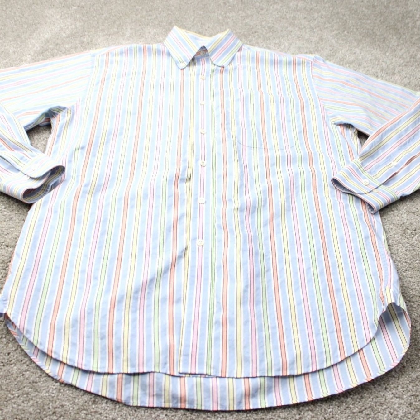 Brooks Brothers Brooks Brothers Country Club Shirt Mens Medium Regular Blue/Cotton Egyptian Cotton L/S Button-Up" Size US M / EU 48-50 / 2 - 3 Thumbnail