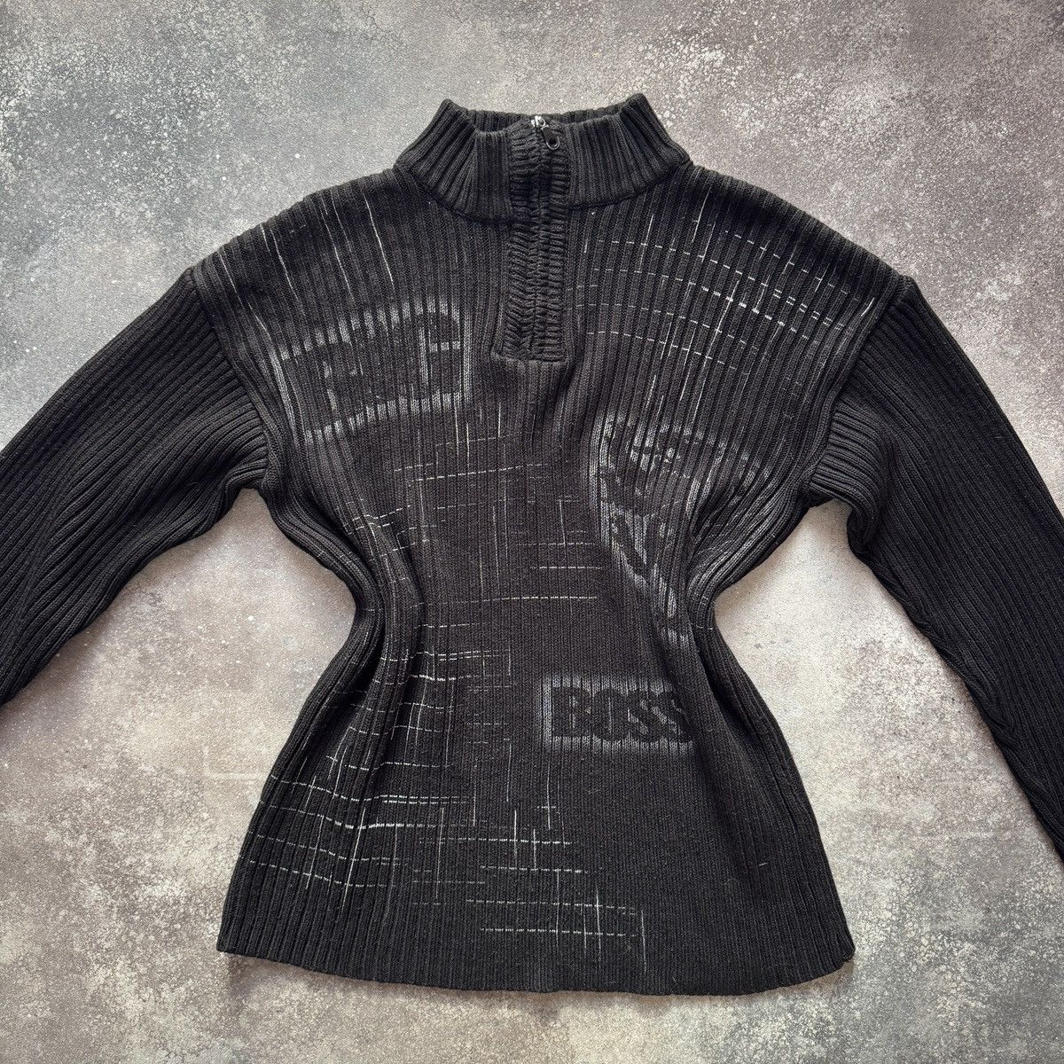 If Six Was Nine Japanese Style Y2K Avant Garde Ribbed Knit Sweater Size US XL / EU 56 / 4 - 5 Thumbnail