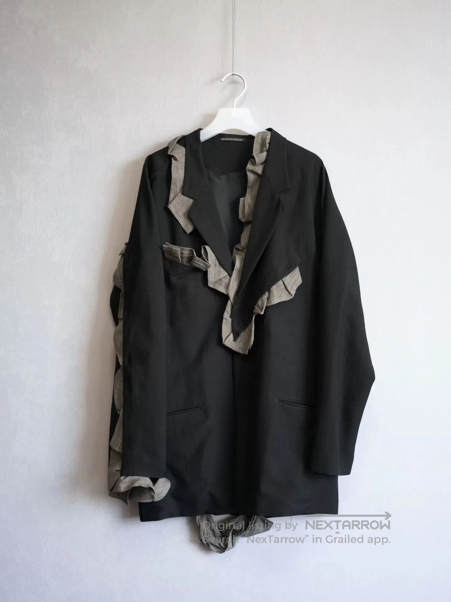 Yohji Yamamoto Yohji Yamamoto Twisted Gabardine Jacket. Size M / US 6-8 / IT 42-44 - 2 Thumbnail
