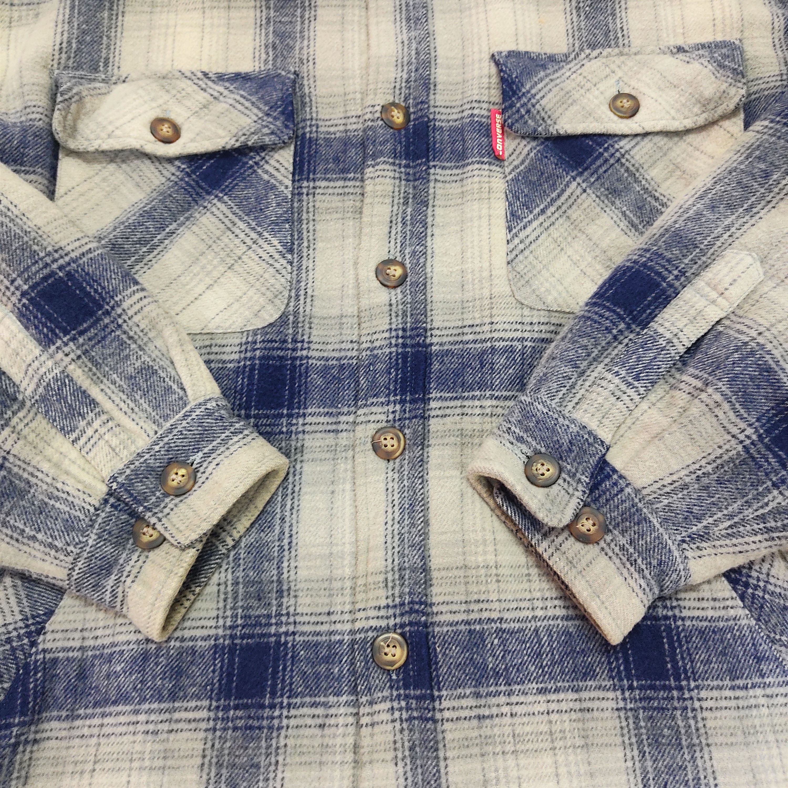 Converse Converse Plaid Overshirt Wool Jacket Size US XXL / EU 58 / 5 - 5 Thumbnail