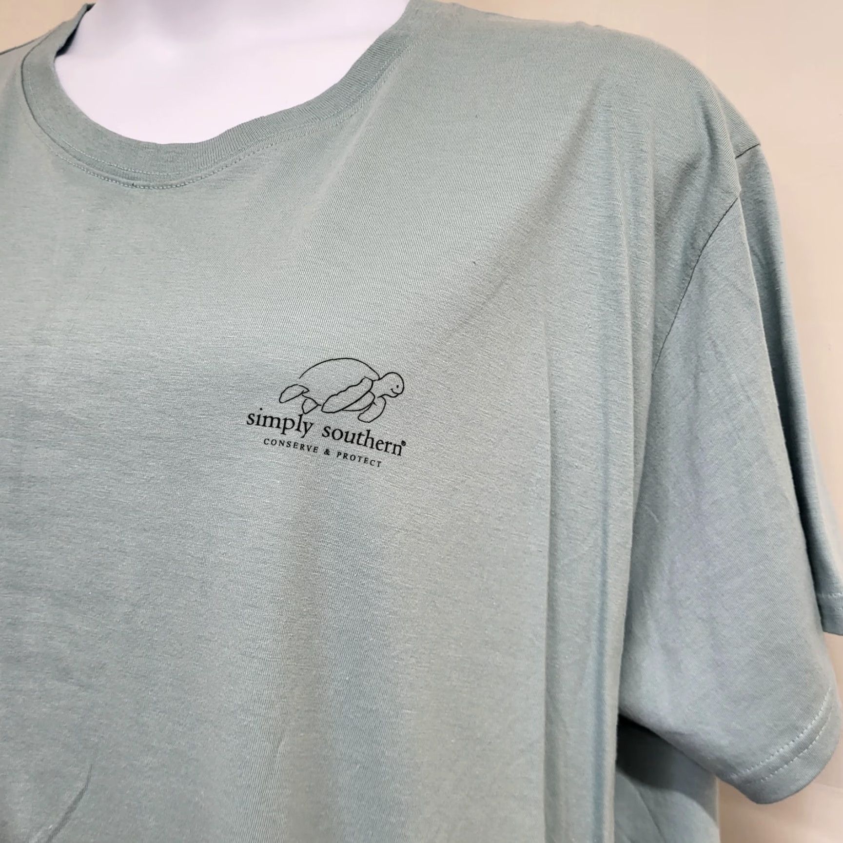 Vintage Simply Southern T-Shirt Woman’s Size XXL Green Live Your Story Love Your Journey Turtle Crew Neck Short Sleeve Adult Womens Regular Shirt Size XXL / US 16-18 / IT 52-54 - 4 Thumbnail