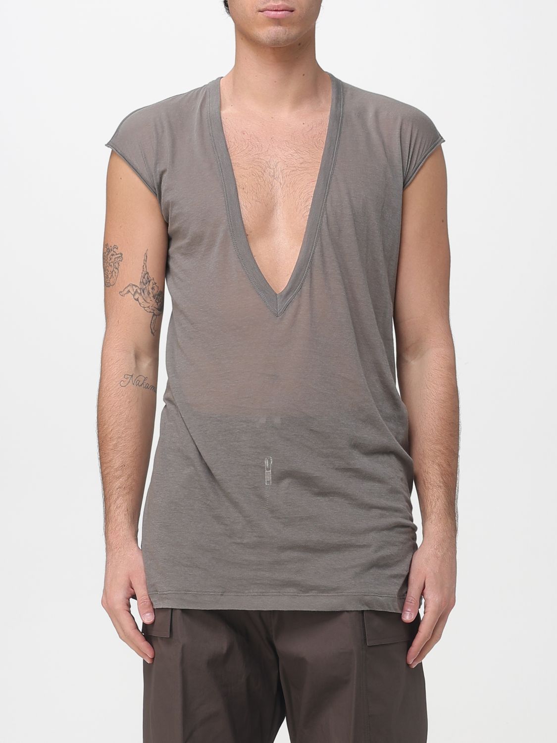 Rick Owens Rick Owens T-Shirt Men Grey Size US L / EU 52-54 / 3 - 1 Thumbnail