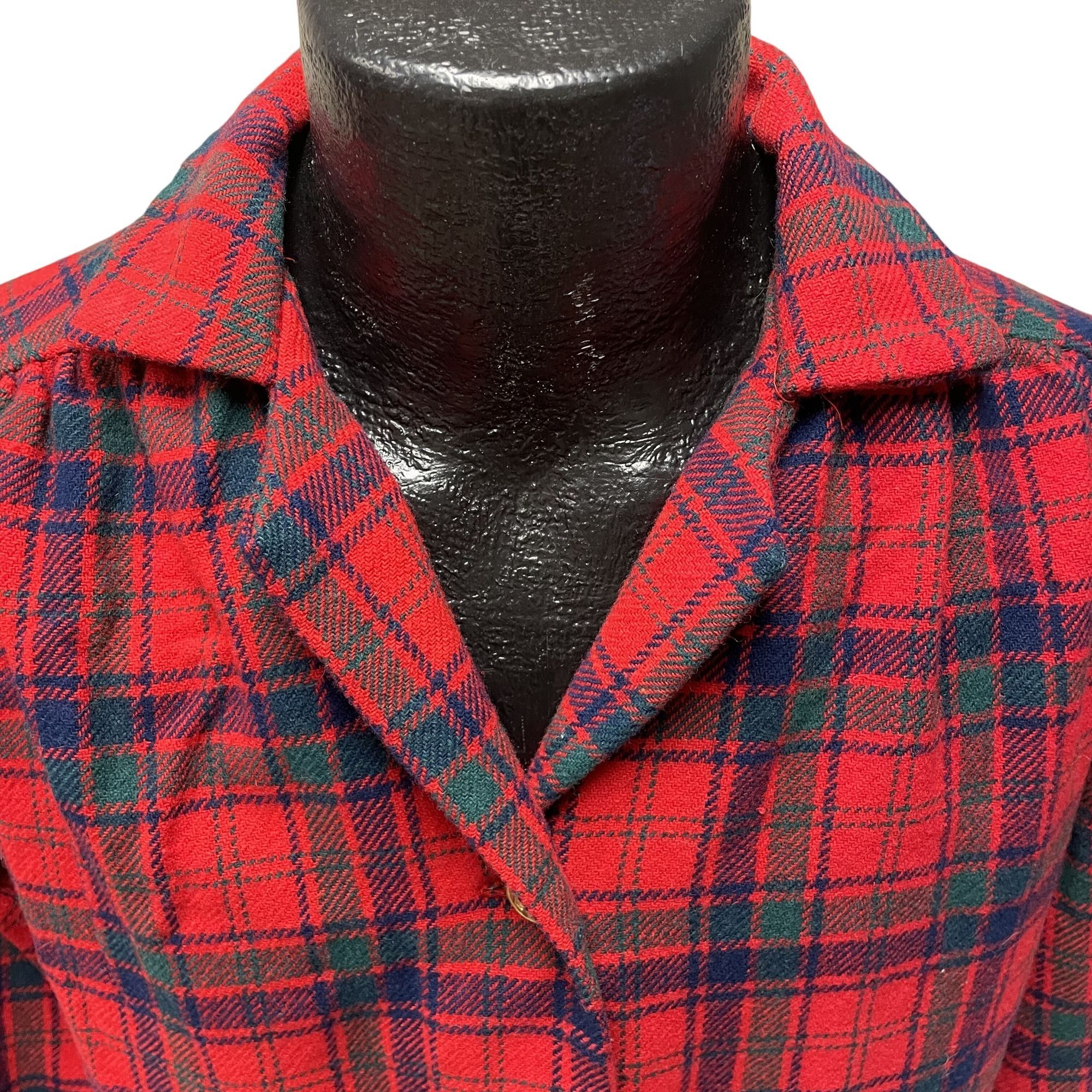 Other Vtg Cascade Fabrics PLAID CHRISTMAS Tweed Jacket Blazer Size XL / US 12-14 / IT 48-50 - 2 Thumbnail