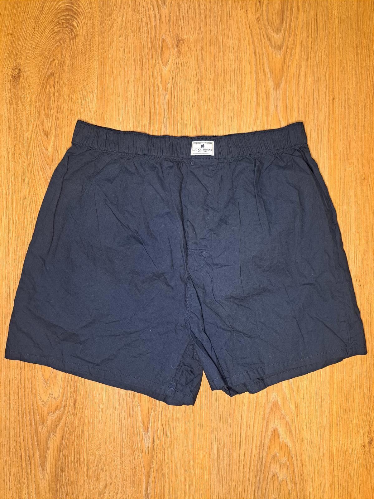 Lucky Brand Lucky Brand Boxers Mens Large Navy Blue 100% Cotton Size ONE SIZE - 1 Thumbnail