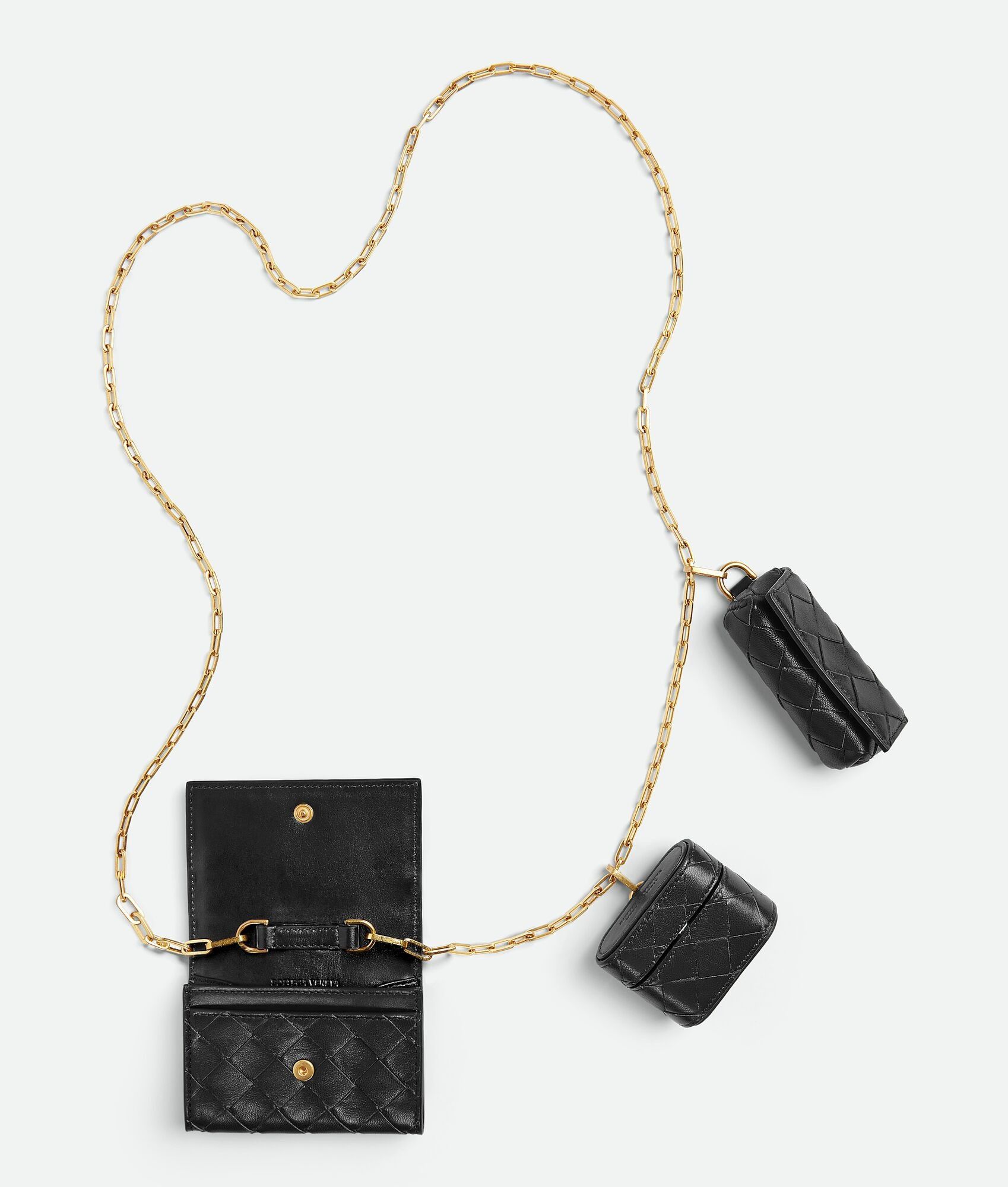 Bottega Veneta o1n1vont0125 Size: OS / Intrecciato Card Case on Chain Size ONE SIZE - 2 Thumbnail