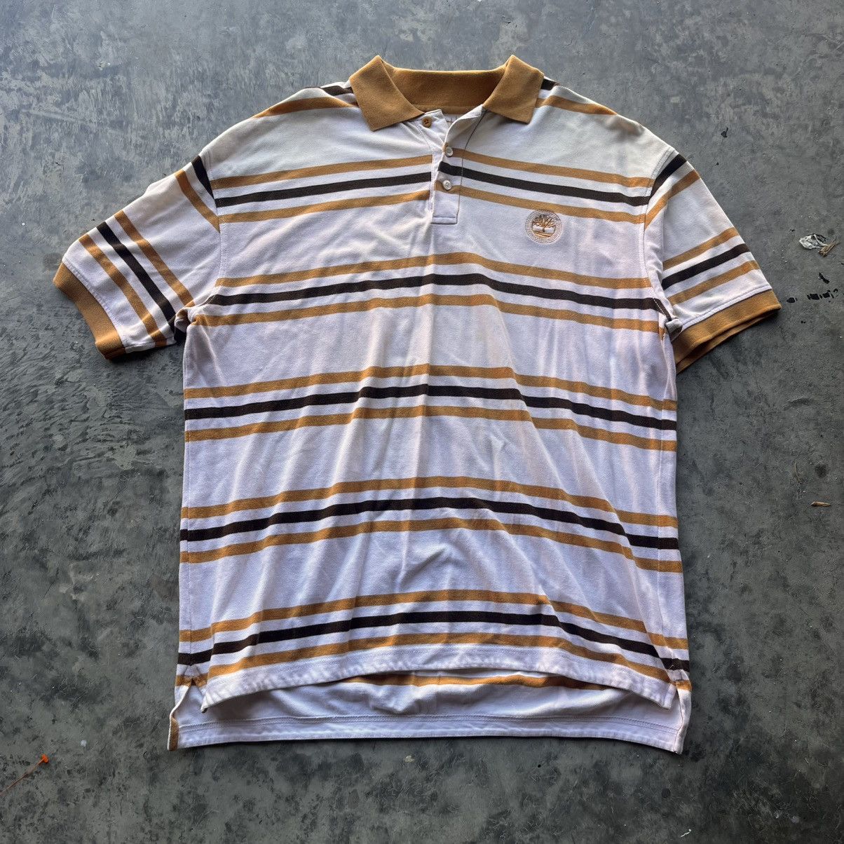 Timberland × Vintage Y2K baggy timberland polo brown earth tones skater hiphop XL Size US XL / EU 56 / 4 - 1 Thumbnail