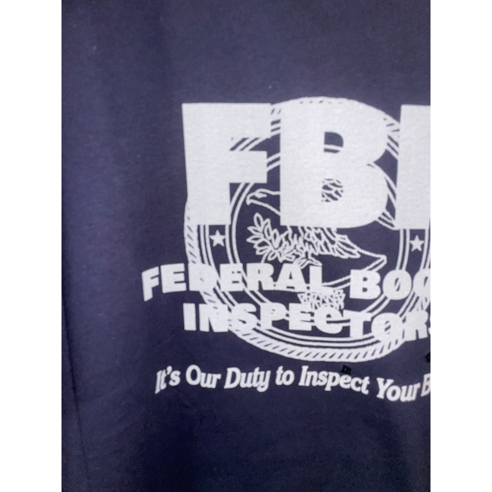 Gildan Y2K FBI Federal Booty It's Our Duty Dark Blue Joke Shirt 2XL Size US XXL / EU 58 / 5 - 2 Thumbnail