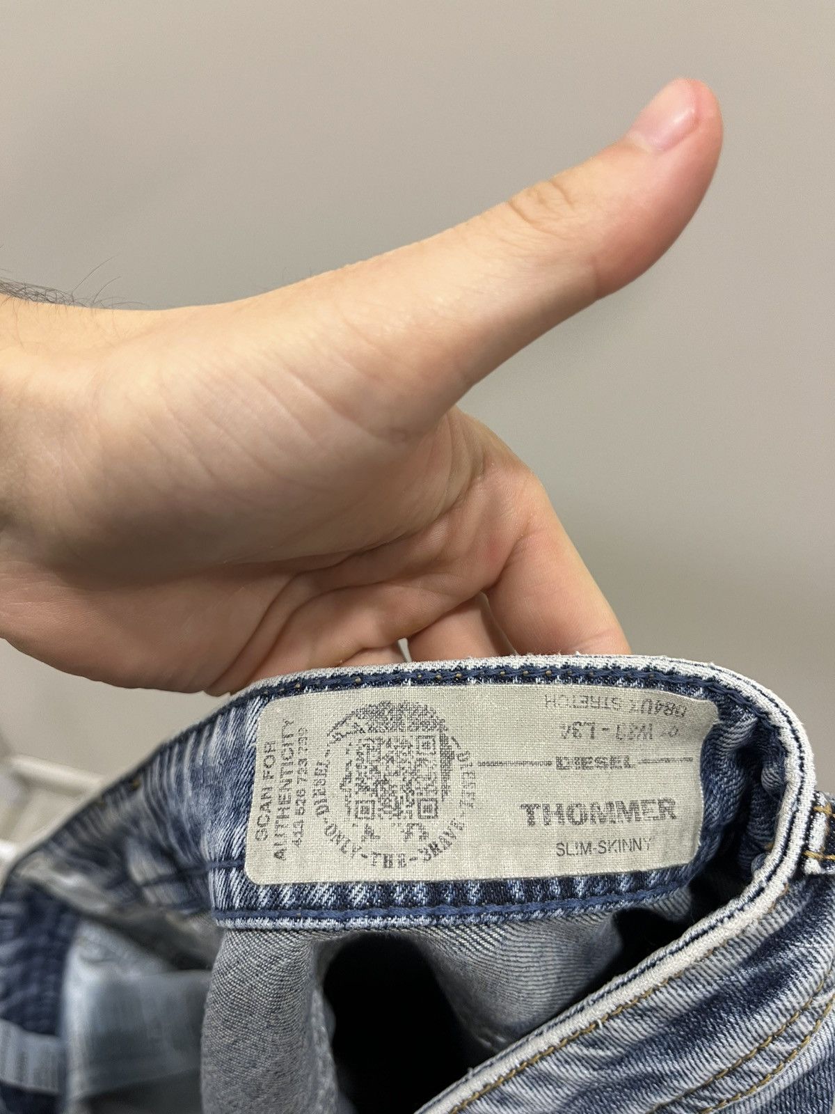 Diesel Distressed Denim Y2k Diesel Vintage Jeans Style Slim Size US 33 - 8 Thumbnail