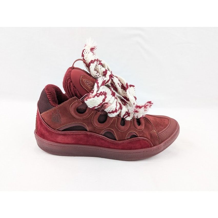 Lanvin o1rshd1 Curb Sneakers in Burgandy Size US 11 / EU 44 - 1 Thumbnail