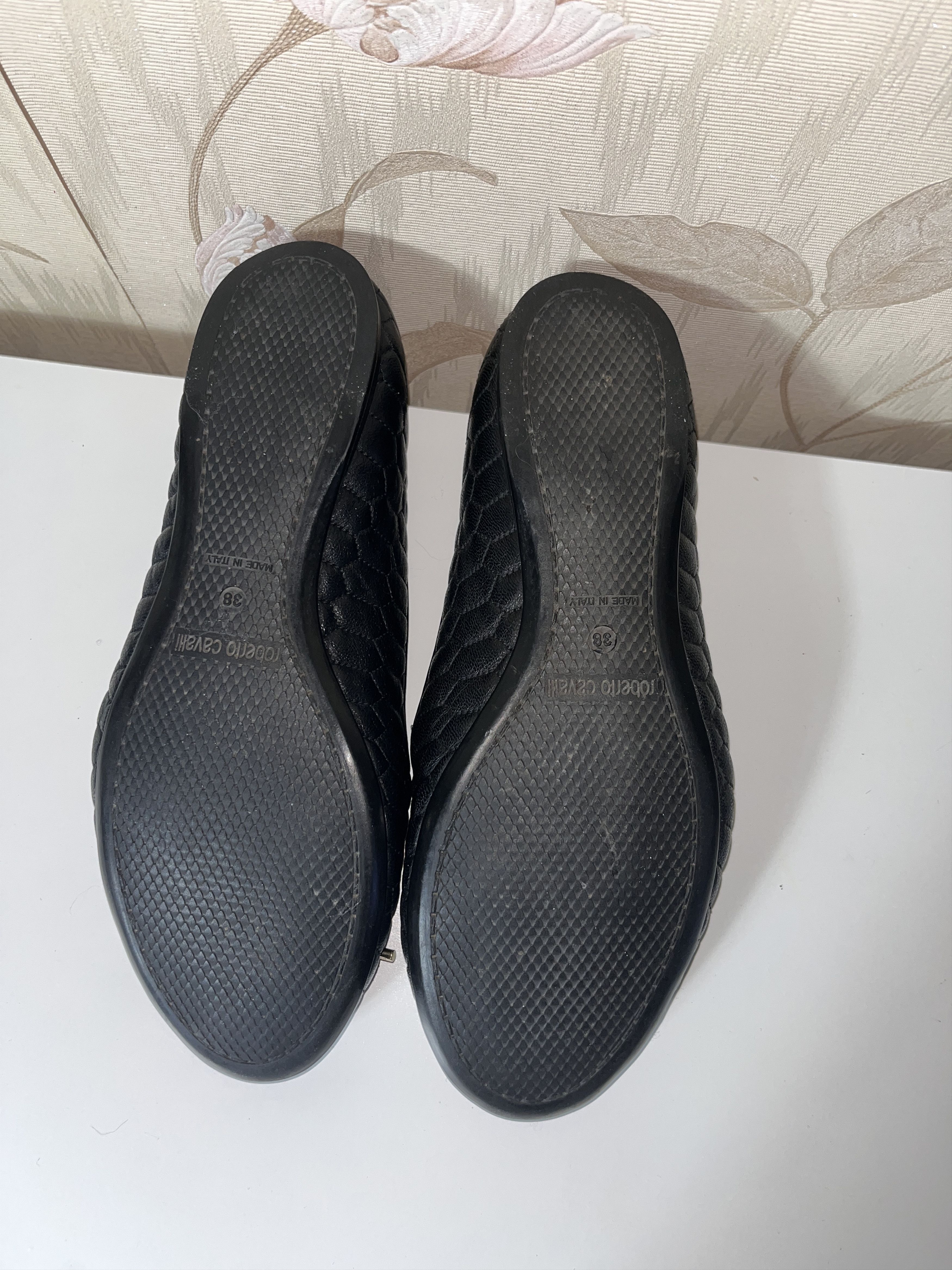 Roberto Cavalli Roberto Cavalli Just Cavalli Black Ballet Flats - Size 38 Size US 7 / IT 37 - 9 Thumbnail