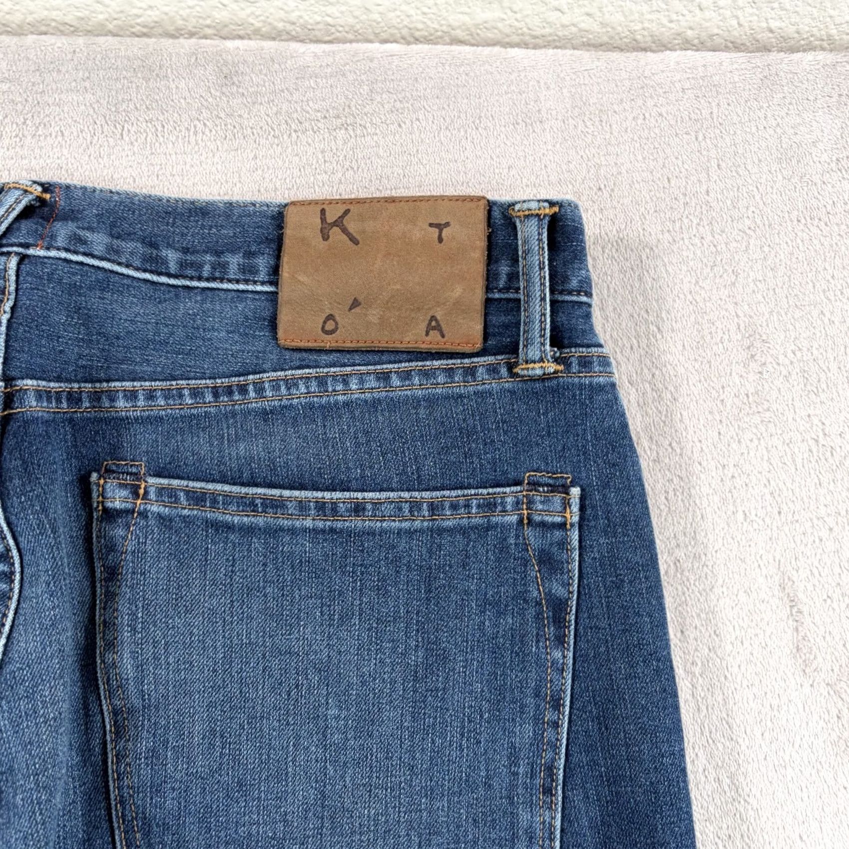 KATO Hiroshi Kato The Pen Slim Japanese 10.5oz Selvedge Jeans in Rain Wash Men 34x28 Size US 34 / EU 50 - 5 Thumbnail