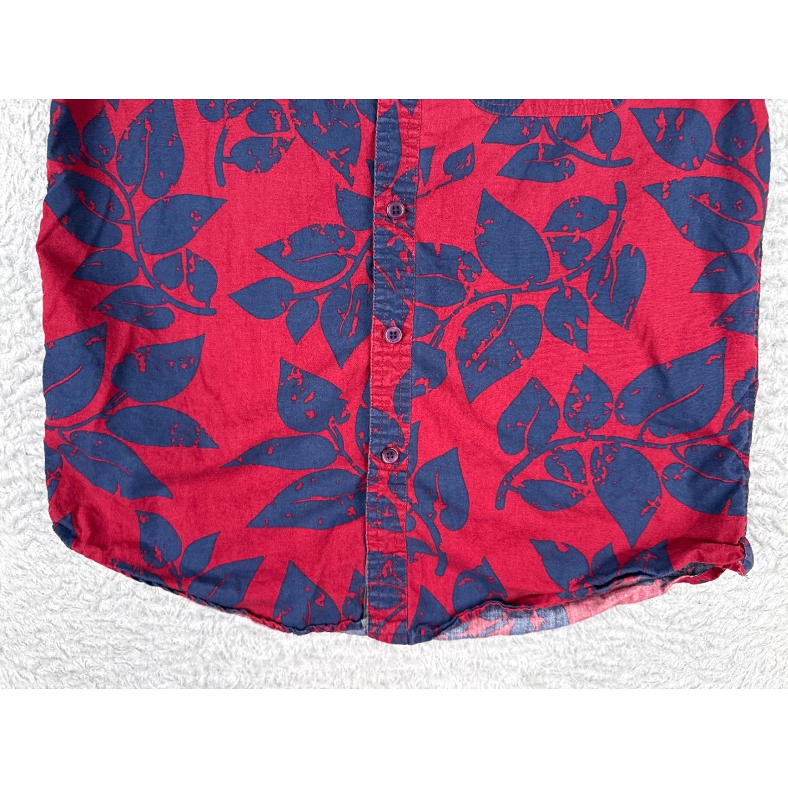 21 Men 21 MEN Men's Hawaiian Shirt Cotton Button-Up Short Sleeve XS Pink Floral Mens Size US XS / EU 42 / 0 - 5 Thumbnail