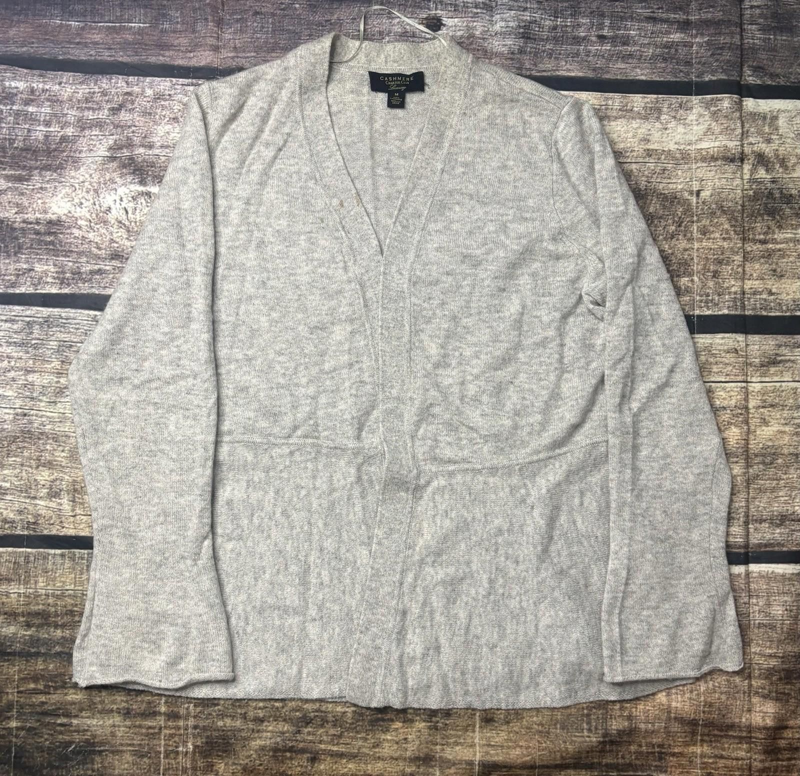 Charter Club Charter Club Luxury Cardigan Sweater Womens Medium Cashmere Size M / US 6-8 / IT 42-44 - 1 Thumbnail
