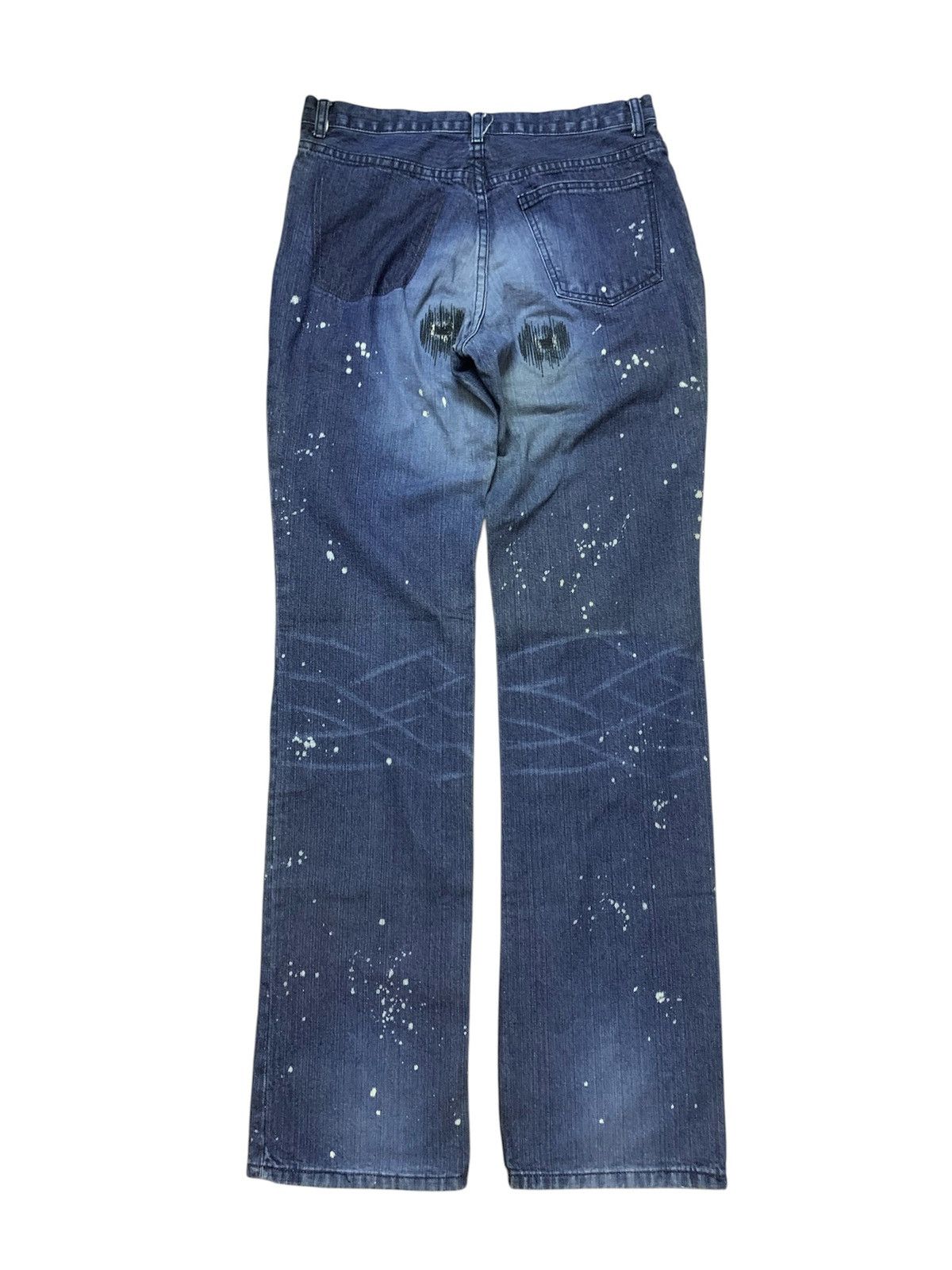 Number (N)ine Number (N)ine Distressed Paint Splatter Denim Size US 31 - 2 Thumbnail