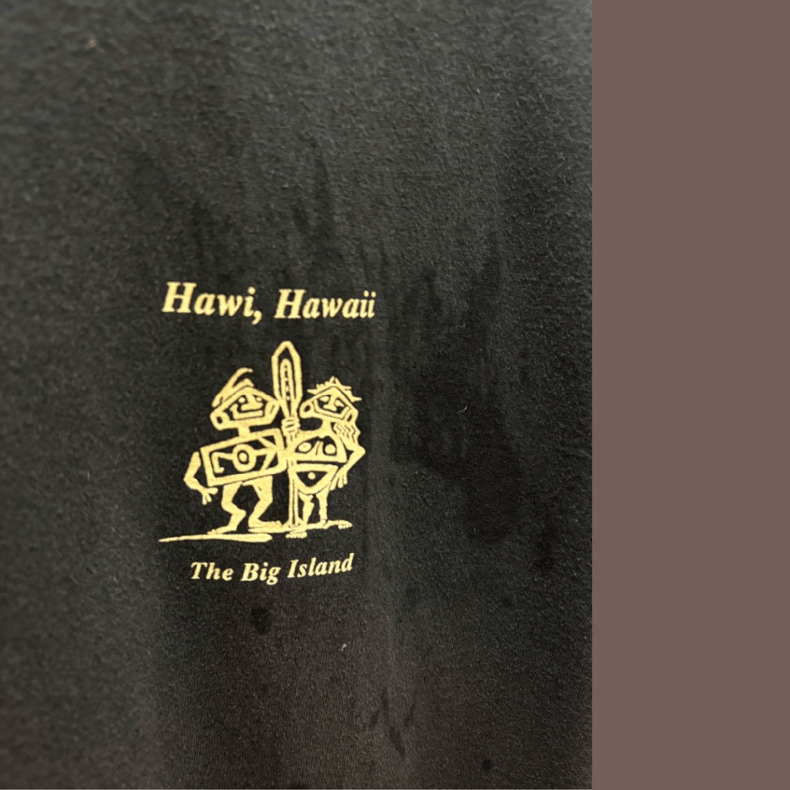 Hanes VTG Hawaii Tee | Bamboo Restaurant Black | 90s Touristcore Size L / US 10 / IT 46 - 3 Thumbnail