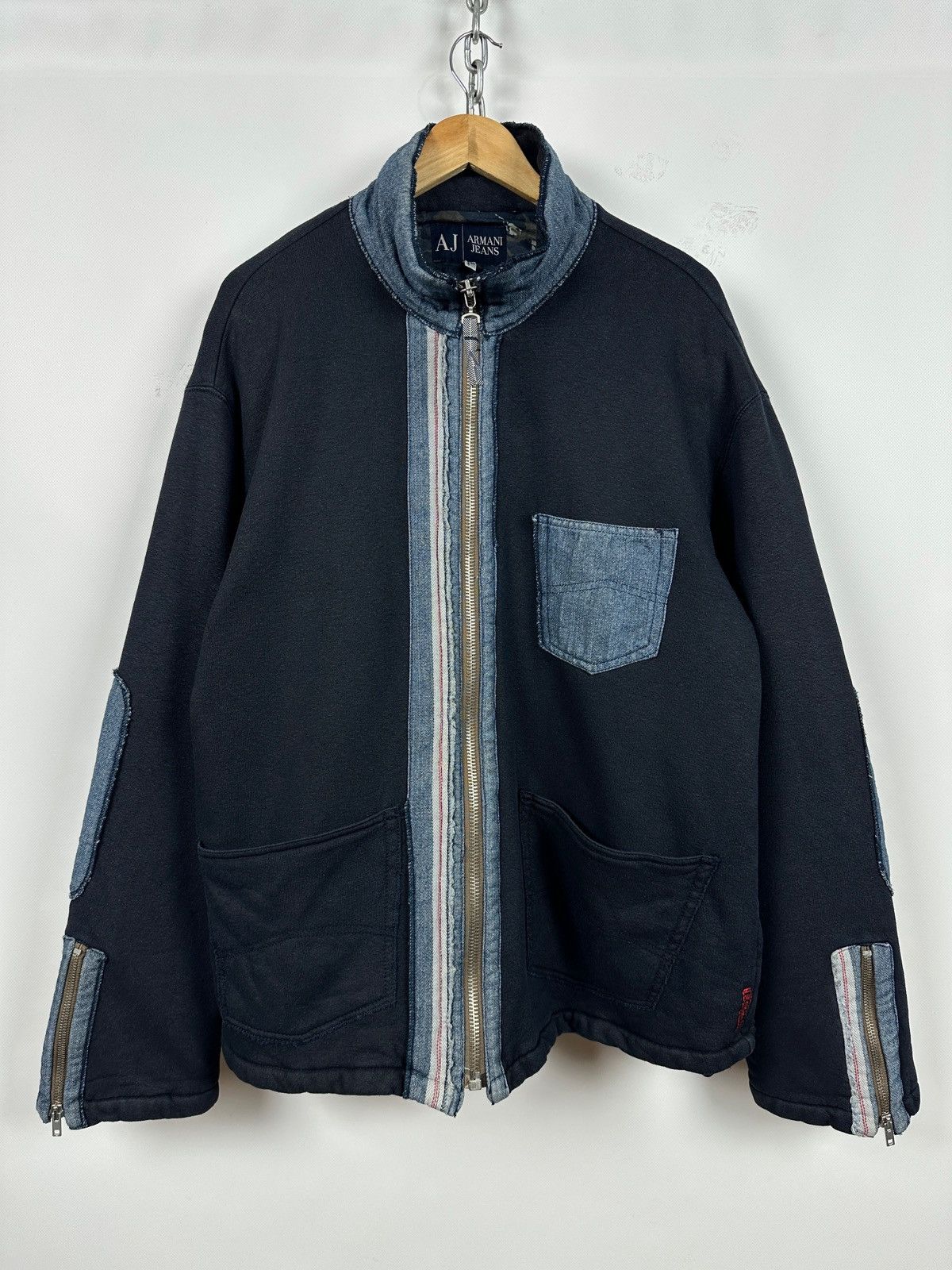 希少 90s Emporio armani Wool work jacket Armani archives jackets a - Gem