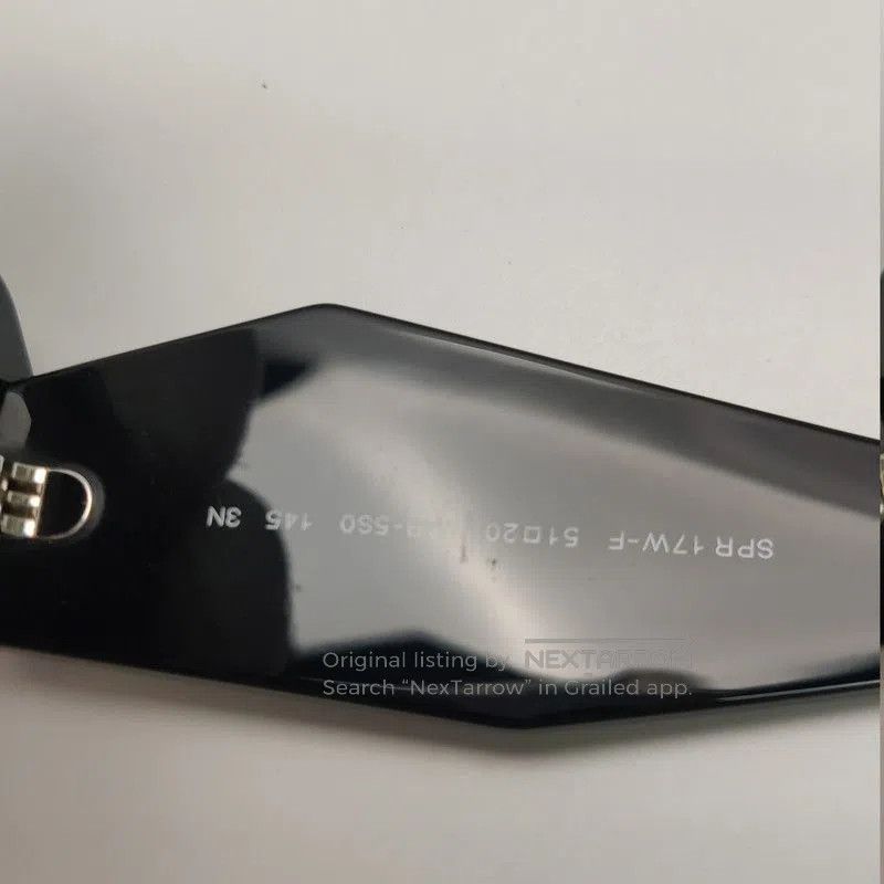 Prada Prada Logo Frame Black Sunglasses. Size ONE SIZE - 9 Thumbnail