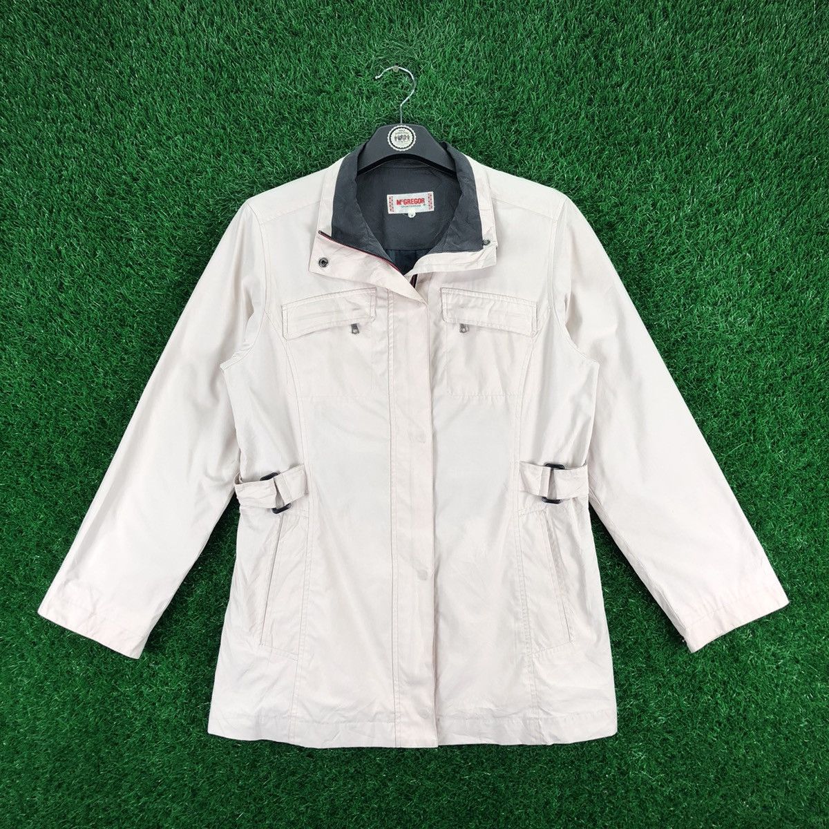 image of 90's Mcgregor Sportswear Zipper Jacket in Cream, Men's (Size Small)