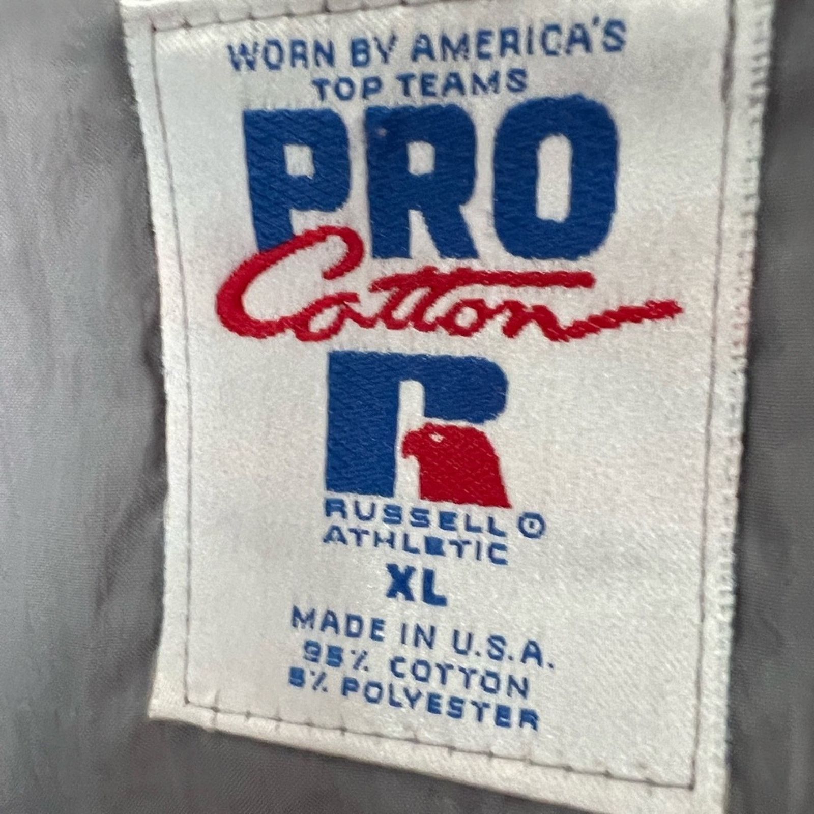Russell Athletic Vintage Russell Athletic Pro Cotton Button Jacket RARE USA Size US XL / EU 56 / 4 - 7 Thumbnail