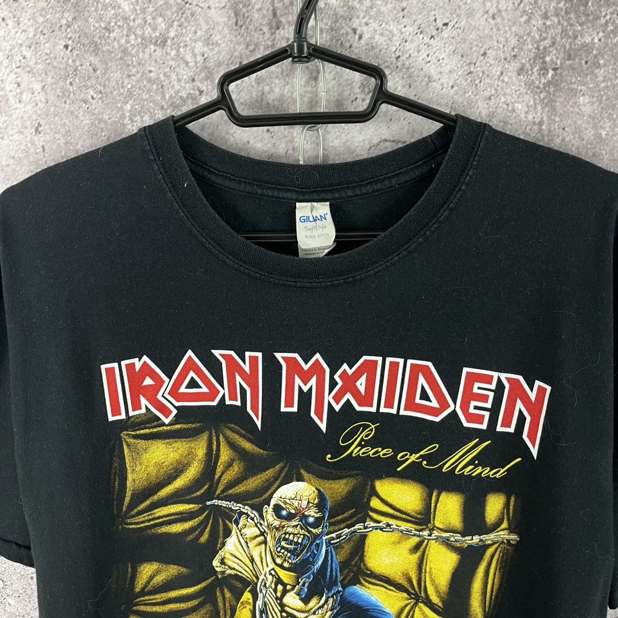 Iron Maiden Iron Maiden Piece of Mind Tee Big Logo 2000s Size 2XL Size US XXL / EU 58 / 5 - 2 Thumbnail
