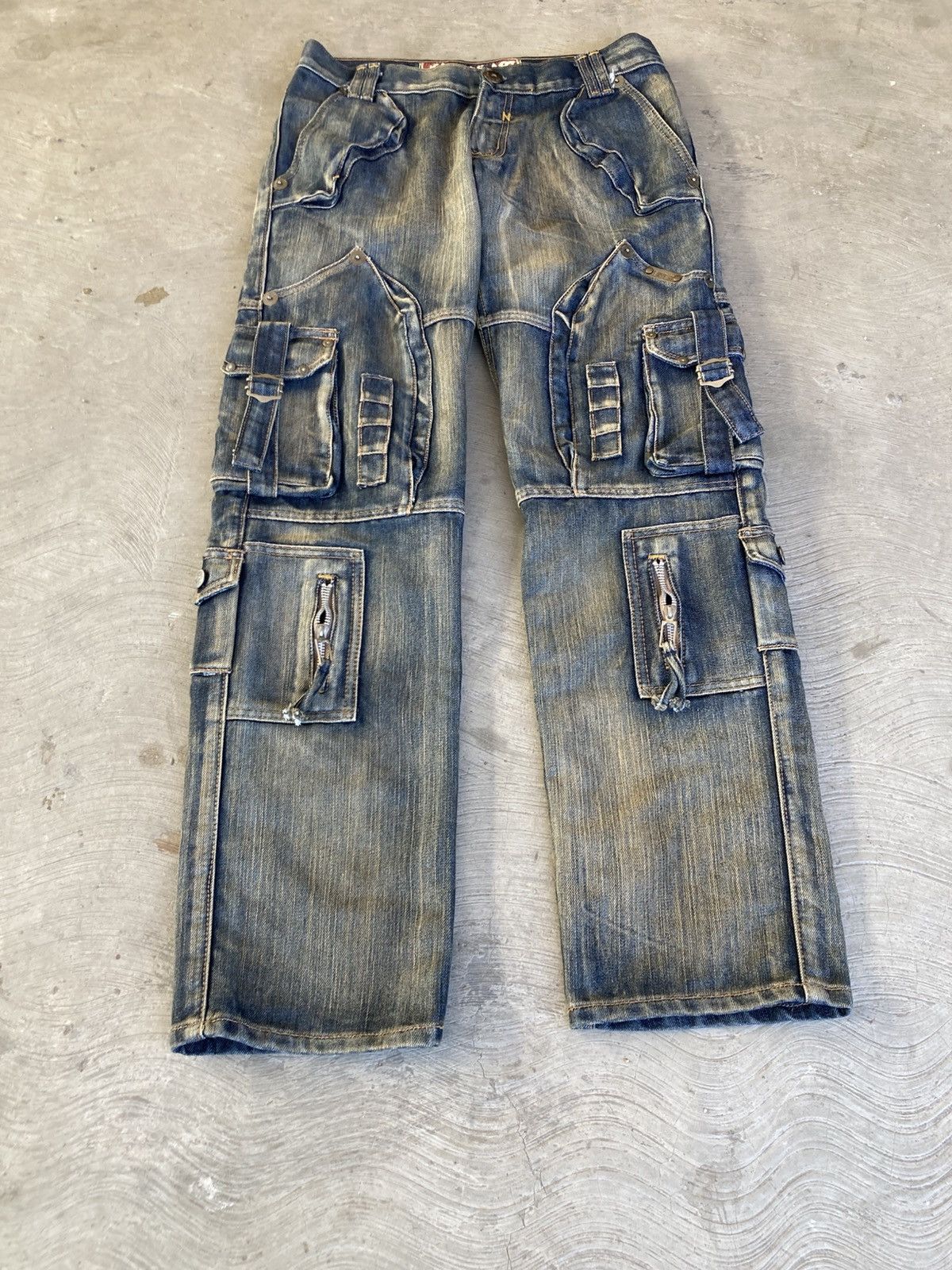 Japanese Brand Jeans De Art Bondage Cargo Pants Size US 32 / EU 48 - 2 Thumbnail