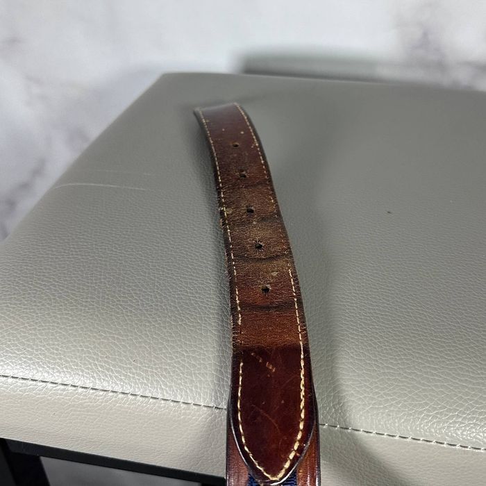 Custom Nyree Morrison ‘FACES!’ 1 of 1 Brown Leather Belt | Grailed