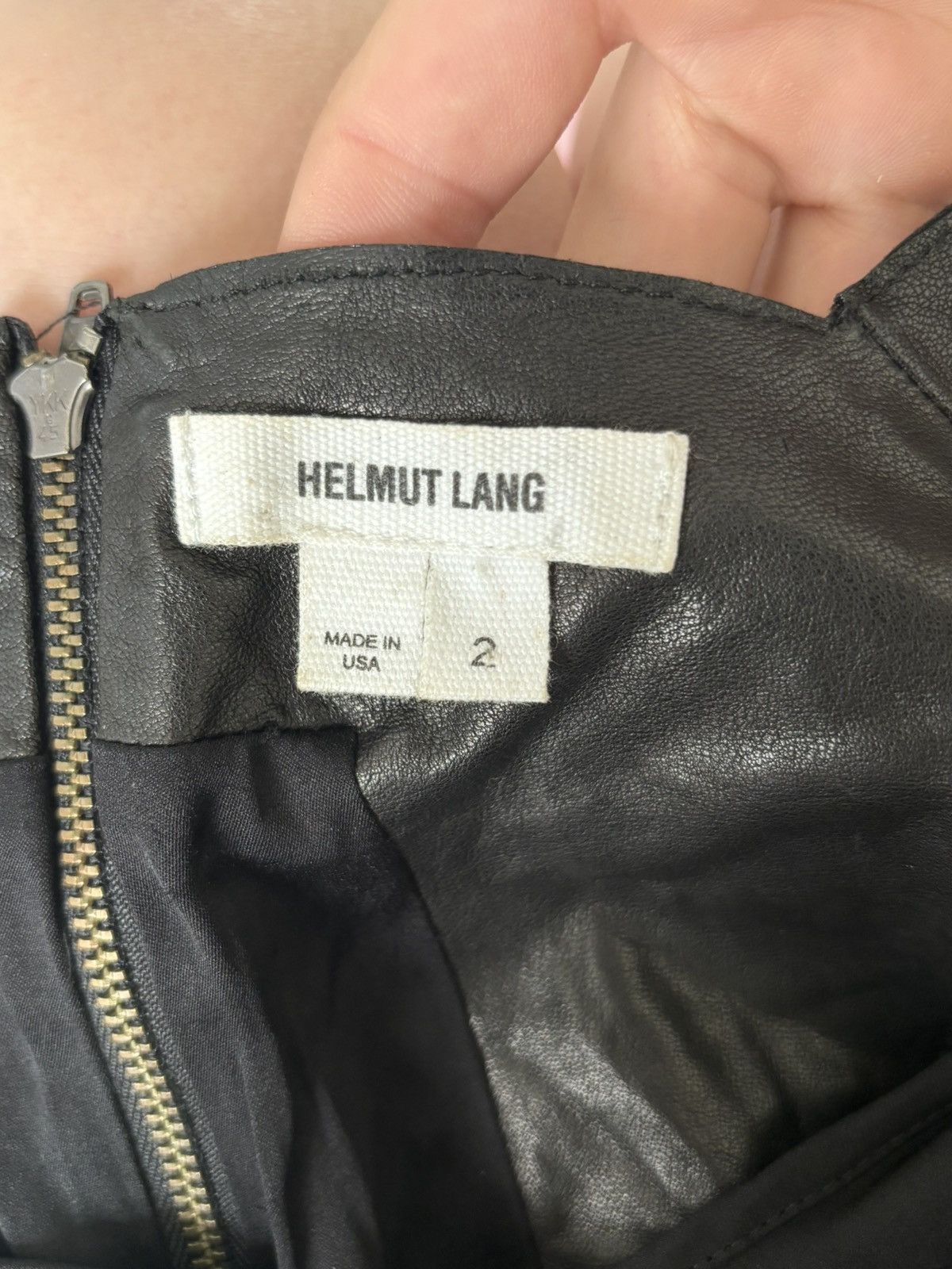 Helmut Lang vintage helmut lang lambskin draped dress Size XS / US 0-2 / IT 36-38 - 6 Thumbnail