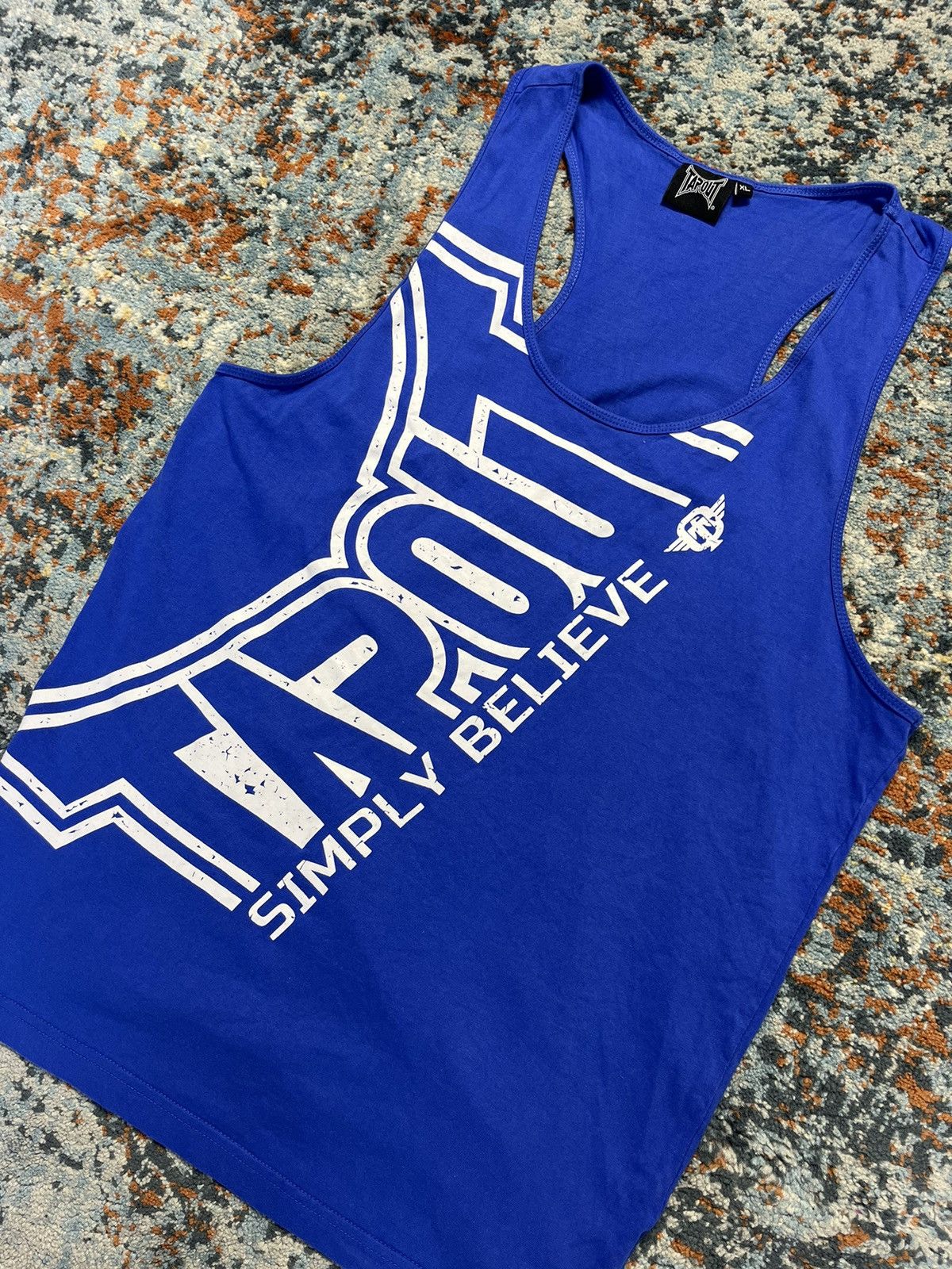 Tapout × Vintage Vintage 00s Tapout big logo print tank top sleeves tee Size US XL / EU 56 / 4 - 2 Thumbnail