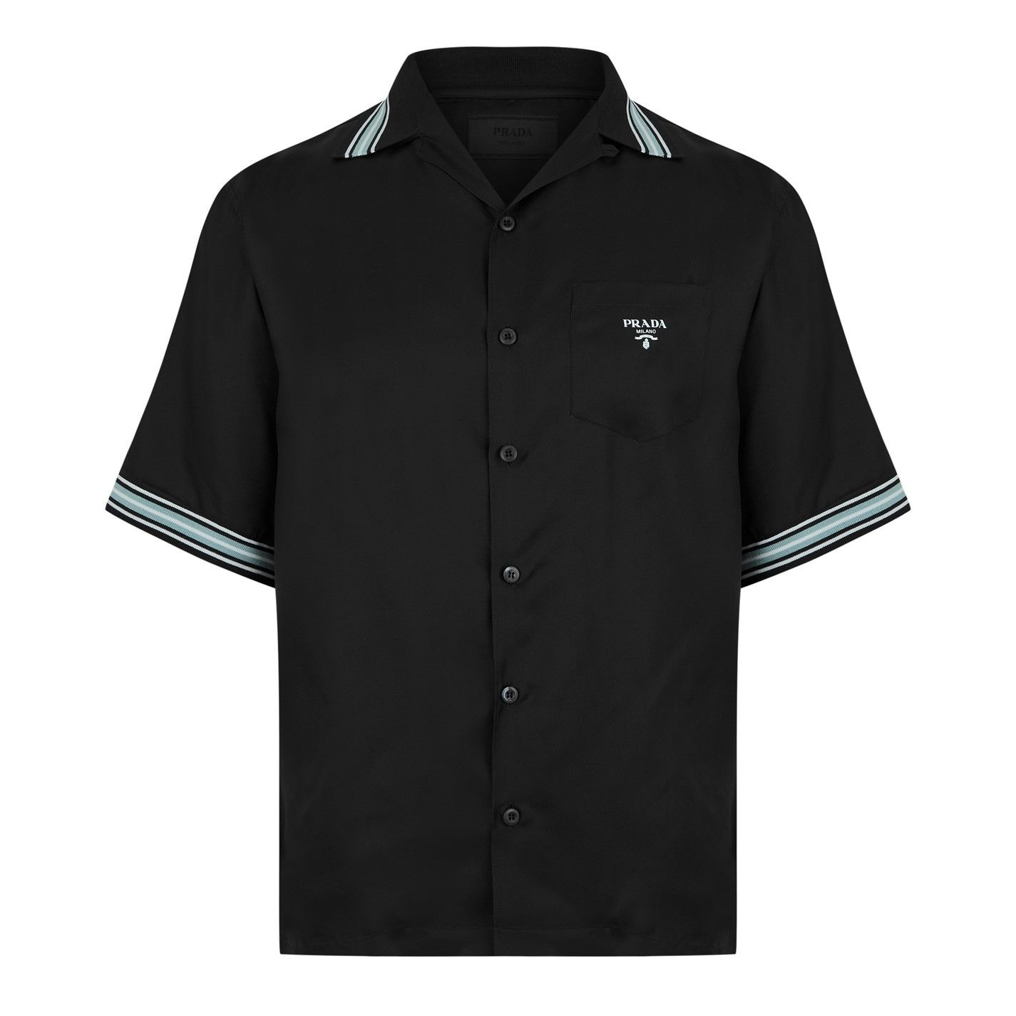 Prada PRADA Logo Twill Shirt Size US M / EU 48-50 / 2 - 1 Thumbnail