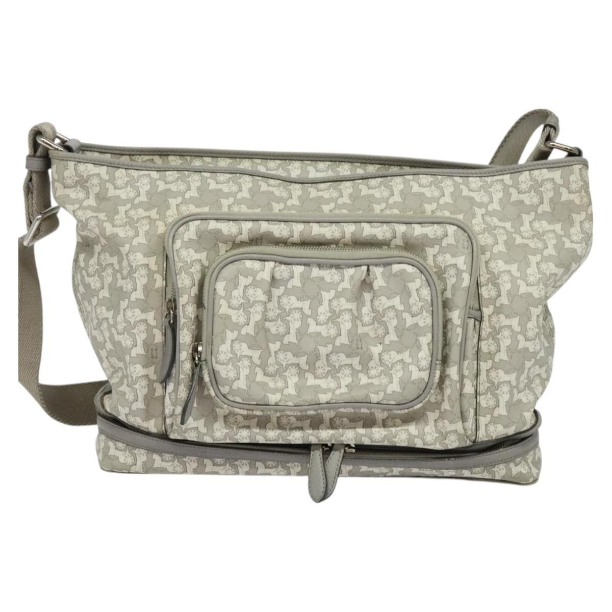 Celine CELINE Sulky Shoulder Bag Pvc Gray Silver Size ONE SIZE - 2 Thumbnail