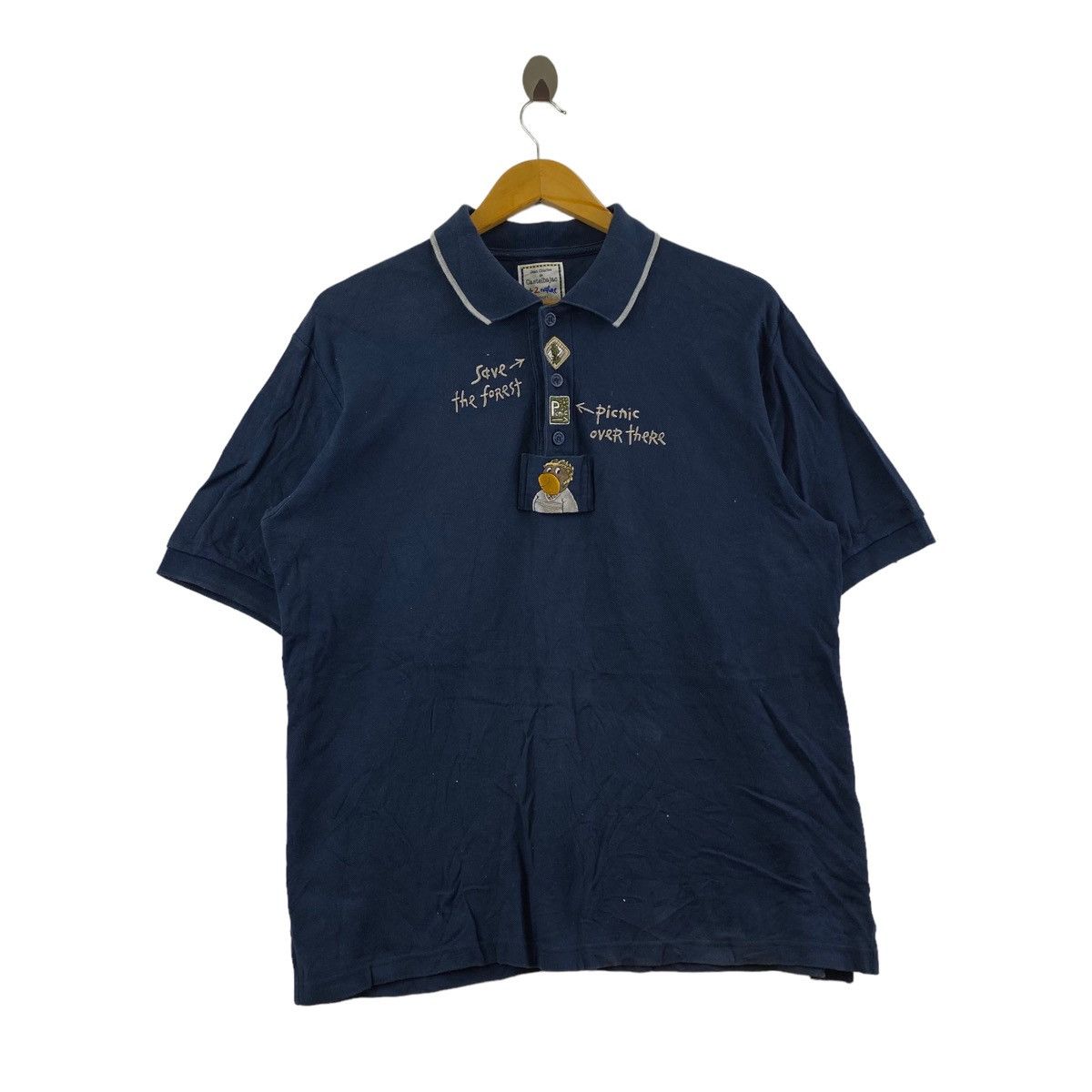 Jean Charles De Castelbajac × Vintage Vintage JC CASTELBAJAC +2 NATURE Sport Pop Art Collar Size US L / EU 52-54 / 3 - 1 Thumbnail