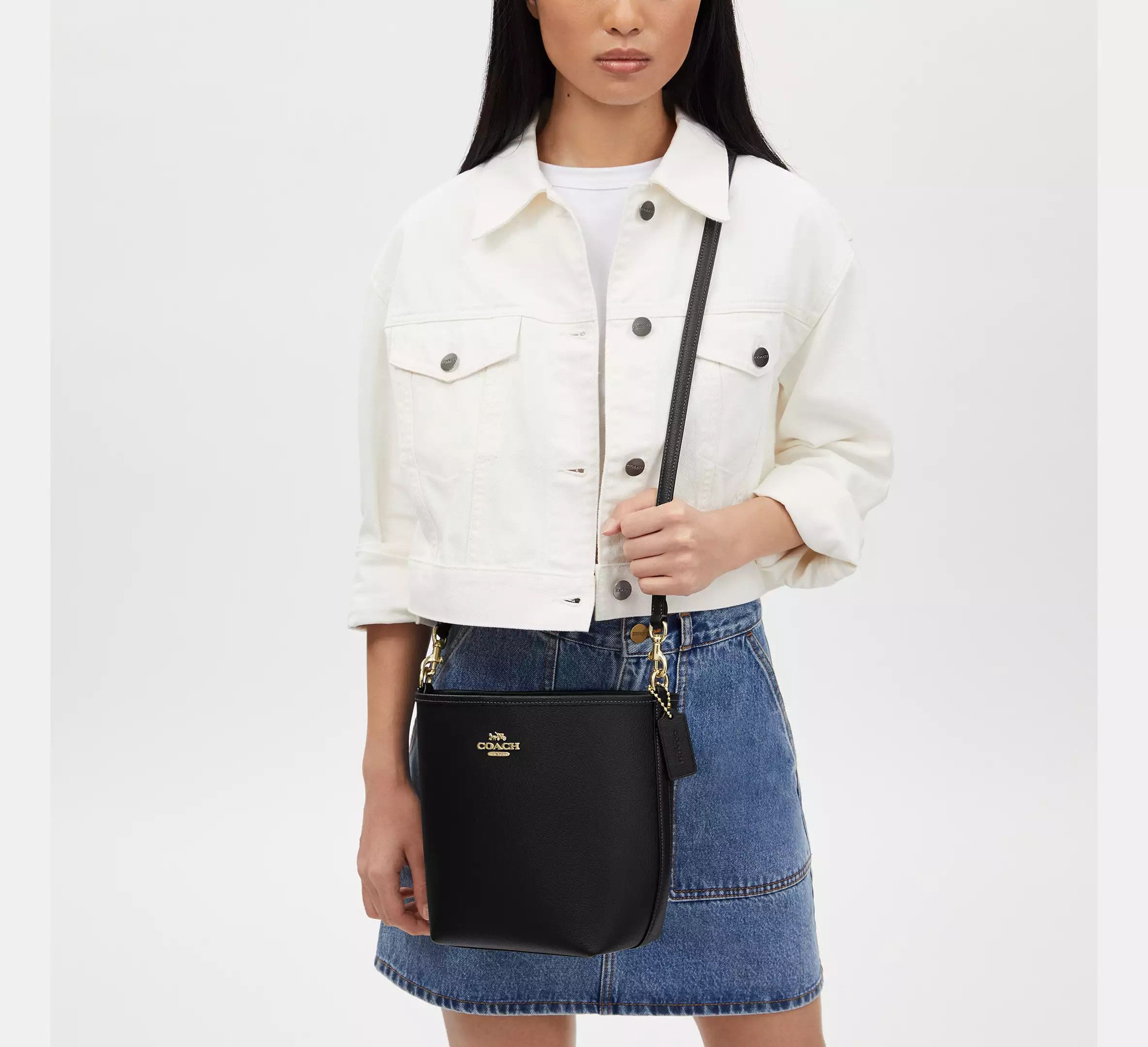 Coach City Bucket Bag In Double Face Leather CT801 Size ONE SIZE - 2 Thumbnail