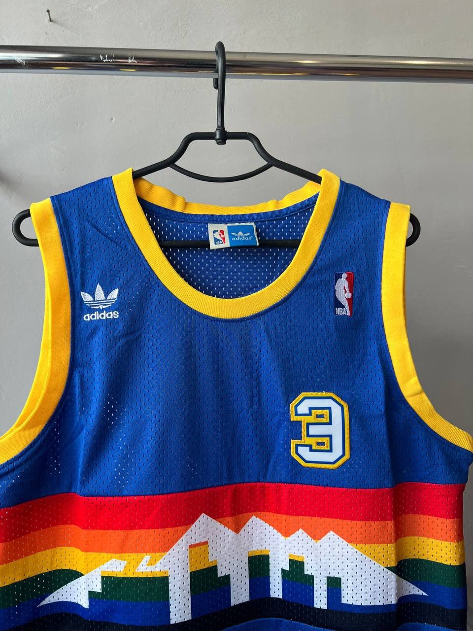 NBA 1987 NBA DENVER NUGGETS #3 IVERSON REMAKE BASKETBALL JERSEY Size US S / EU 44-46 / 1 - 4 Thumbnail