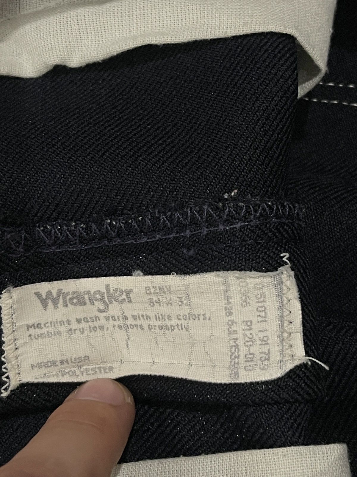 Wrangler Vintage Wrangler pants dark blue made in USA w34 Size US 34 / EU 50 - 7 Thumbnail