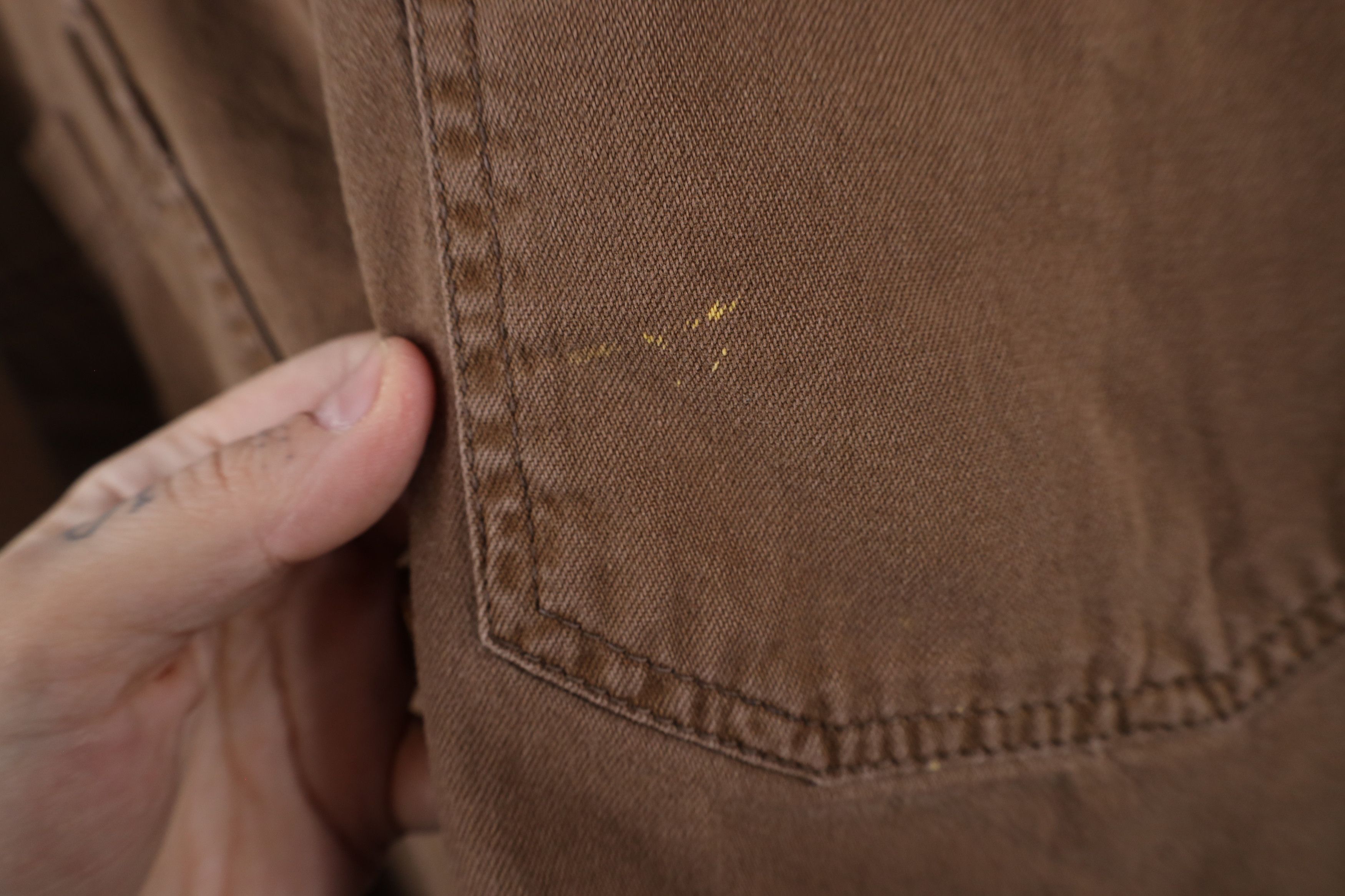 Levi's × Vintage Vintage 90s Levis Denim Jean Collared Button Shirt Brown Size US L / EU 52-54 / 3 - 5 Thumbnail