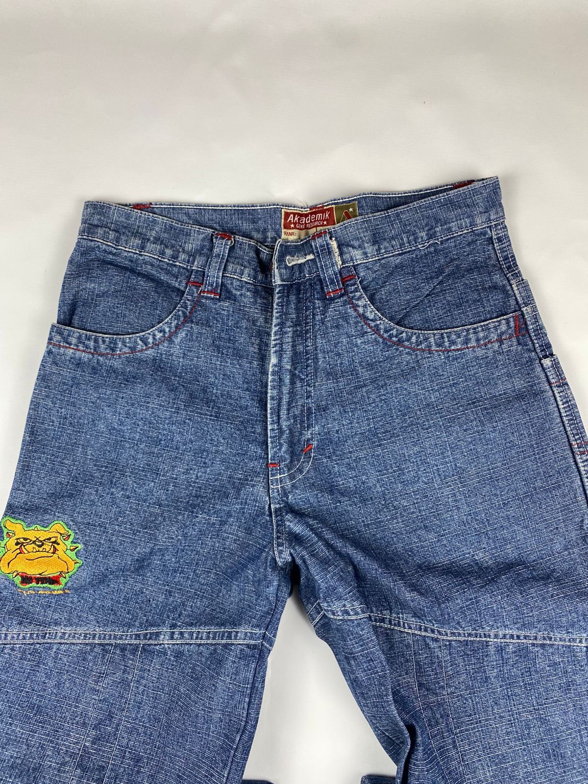 Vintage Akademik Y2K Denim Long Pants