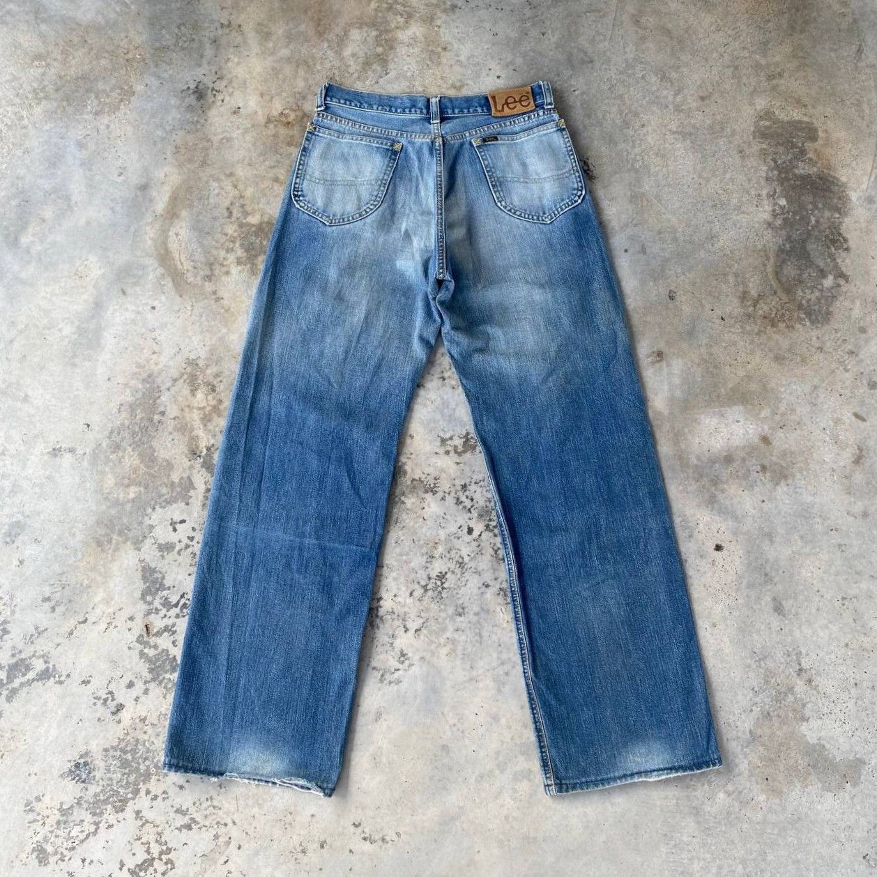 Lee Vintage 90s LEE RIDERS SELVEDGED Loose Denim Grunge Bluewash Size US 28 / EU 44 - 15 Thumbnail