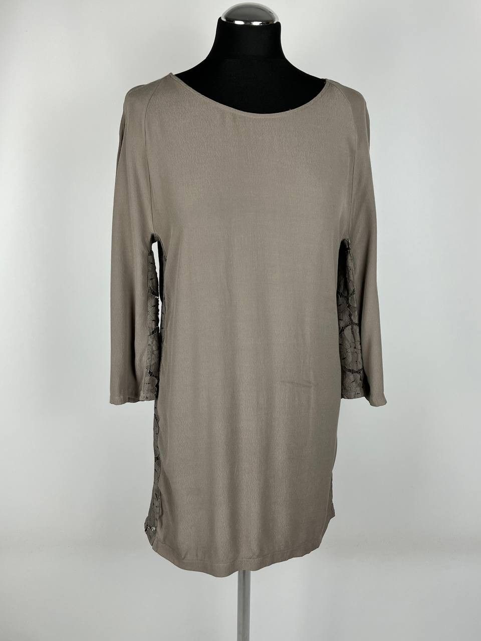 Other PINK MEMORIES Viscose Grey Dress Size 42 Size M / US 6-8 / IT 42-44 - 1 Thumbnail
