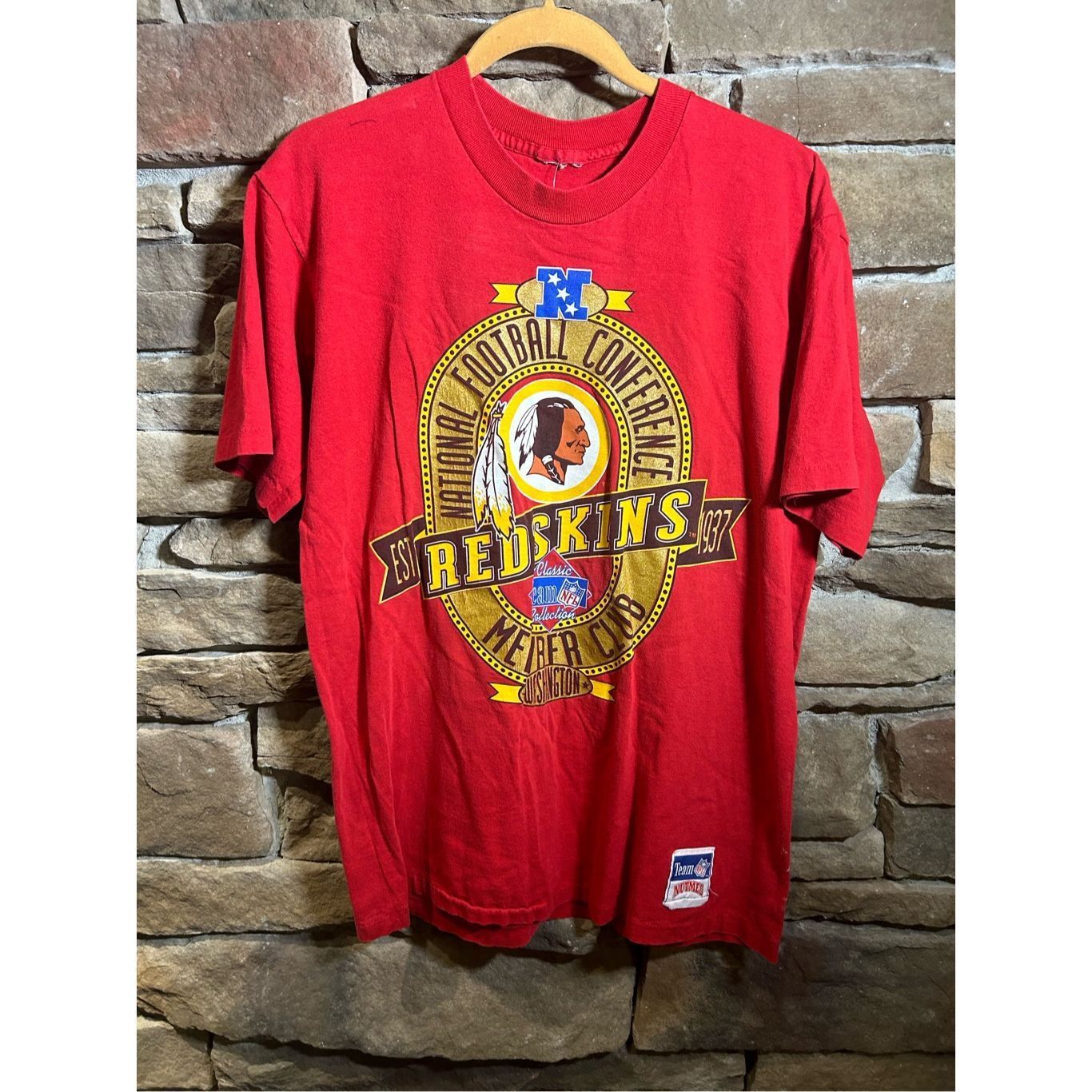 Nutmeg Vintage 1980s Washington Redskins, commanders, single stitch Size US L / EU 52-54 / 3 - 1 Thumbnail