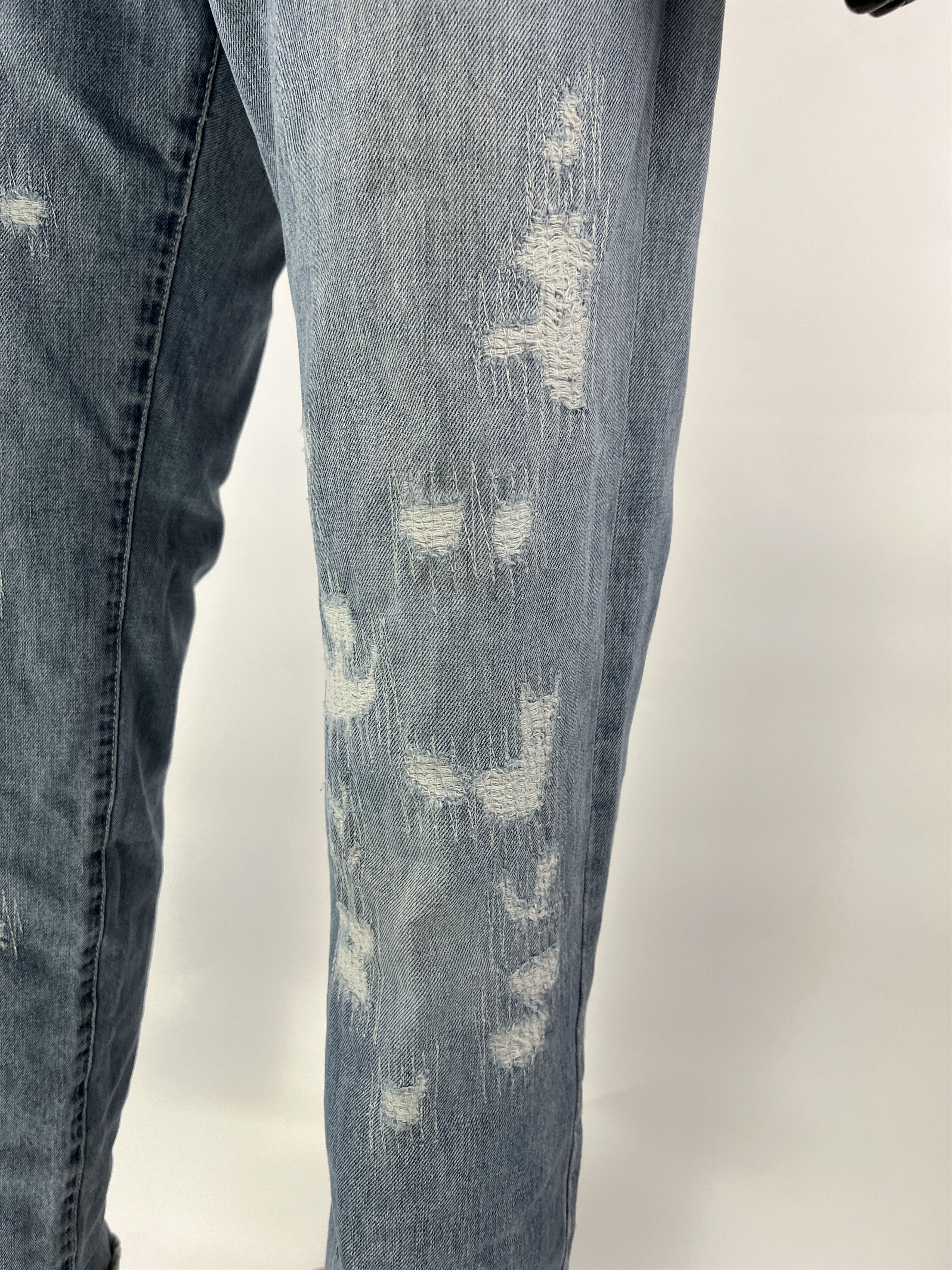 Versace Jeans Couture Rare Vintage Versace Jeans Couture Distressed Denim Pants Size US 31 - 5 Thumbnail