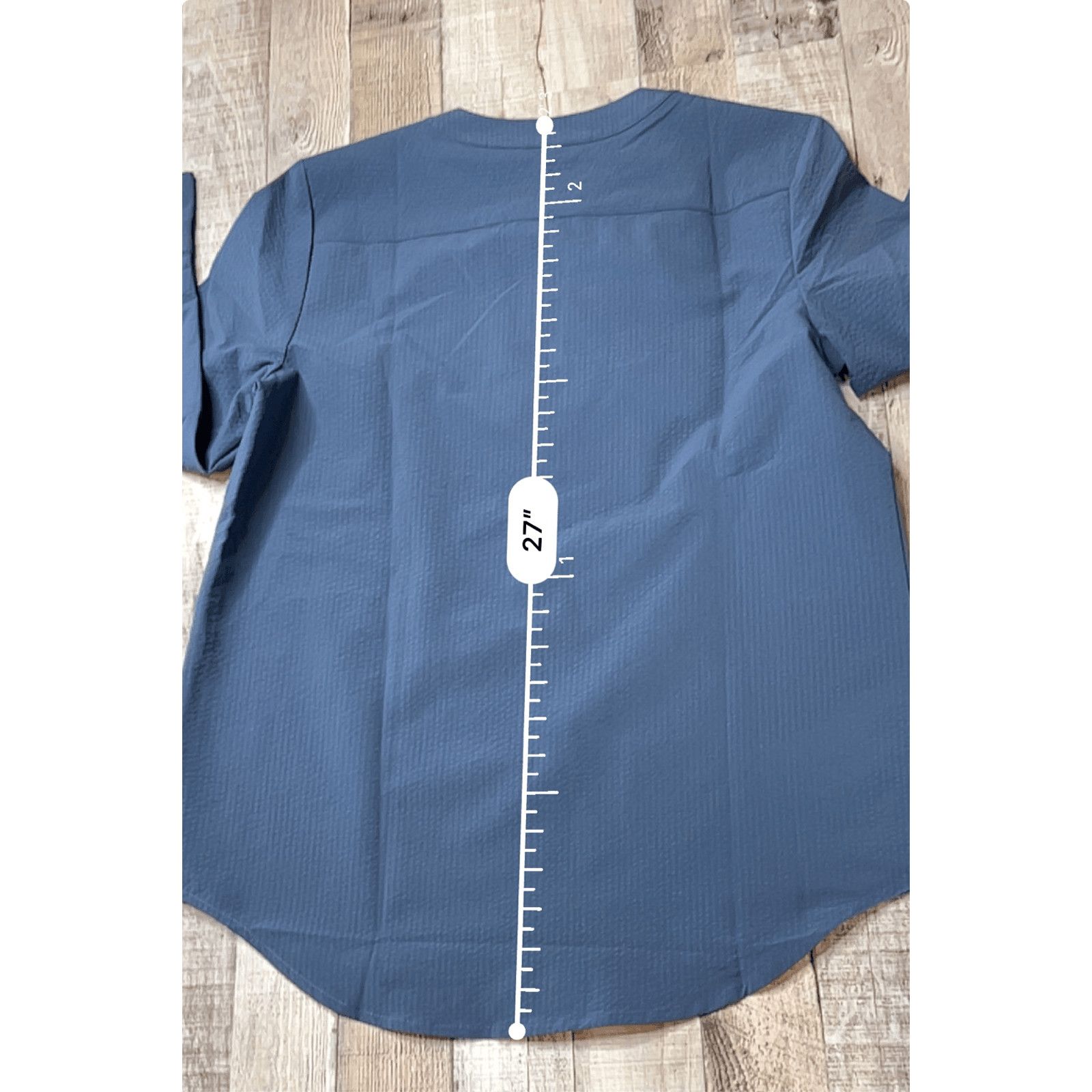 Vineyard Vines Vineyard Vines Performance Textured Tunic Top House Blue XS Size XS / US 0-2 / IT 36-38 - 7 Thumbnail