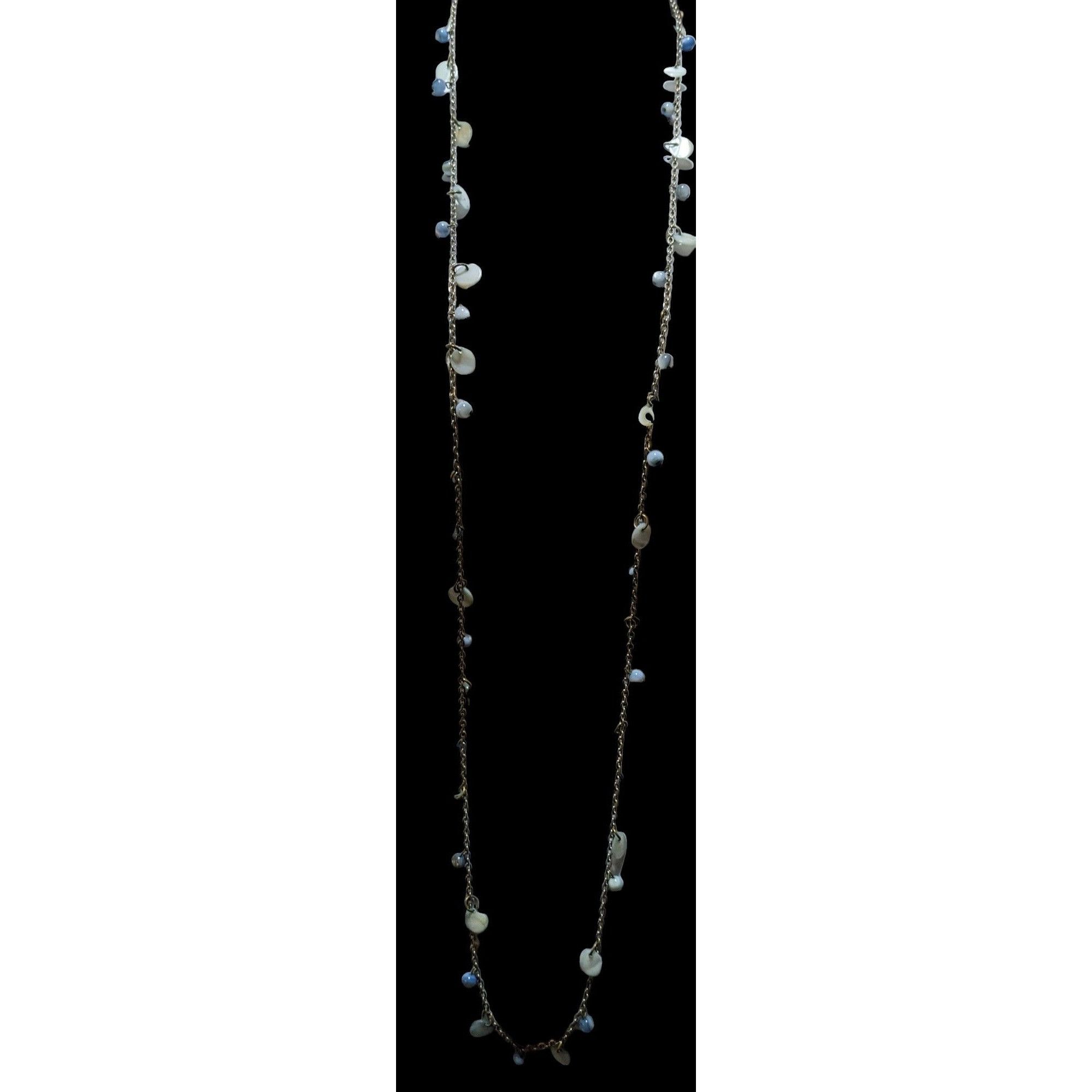 Other Beachy Blue Shell Beaded Opera Necklace Size ONE SIZE - 3 Thumbnail