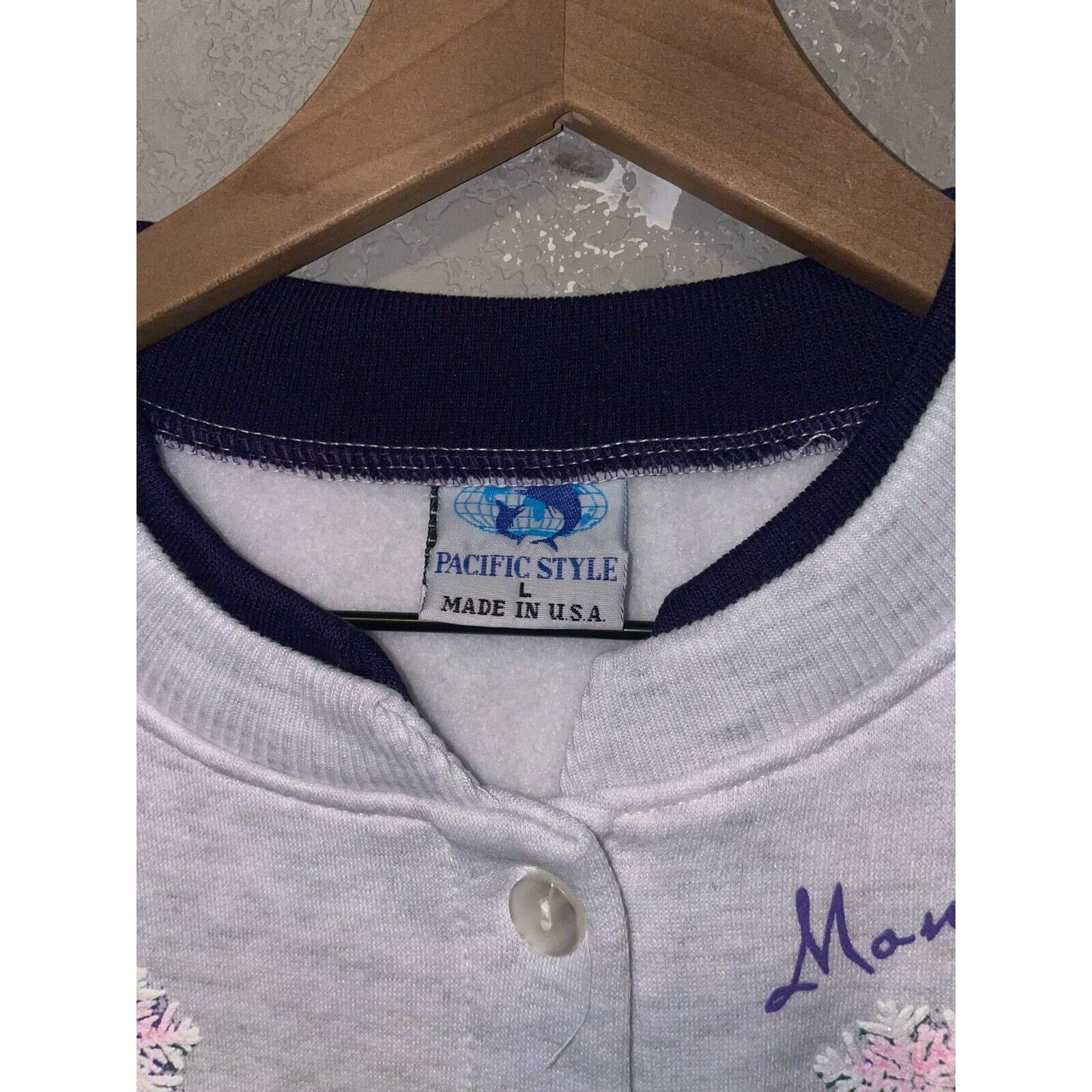 Vintage Vintage Montana Sweater Snowflakes Snow Button Up VTG Large Size US L / EU 52-54 / 3 - 10 Thumbnail