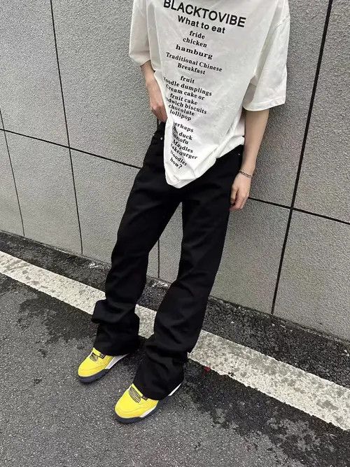 VIBE Vintage Y2K Black Machete Micro Flare Jeans Size US 34 / EU 50 - 5 Thumbnail