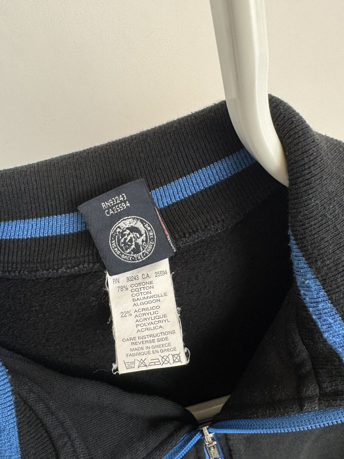 Diesel Vintage Diesel 1/3 Zip Pullower Made in Greece Size US L / EU 52-54 / 3 - 4 Thumbnail