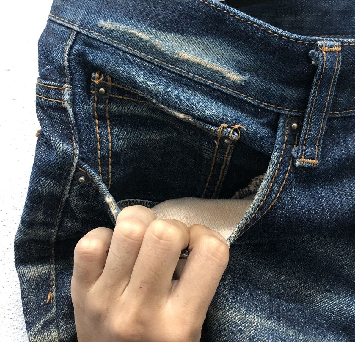 Vintage Vintage Denim People's Republic By DPSR Denim Pants Size US 31 - 6 Thumbnail