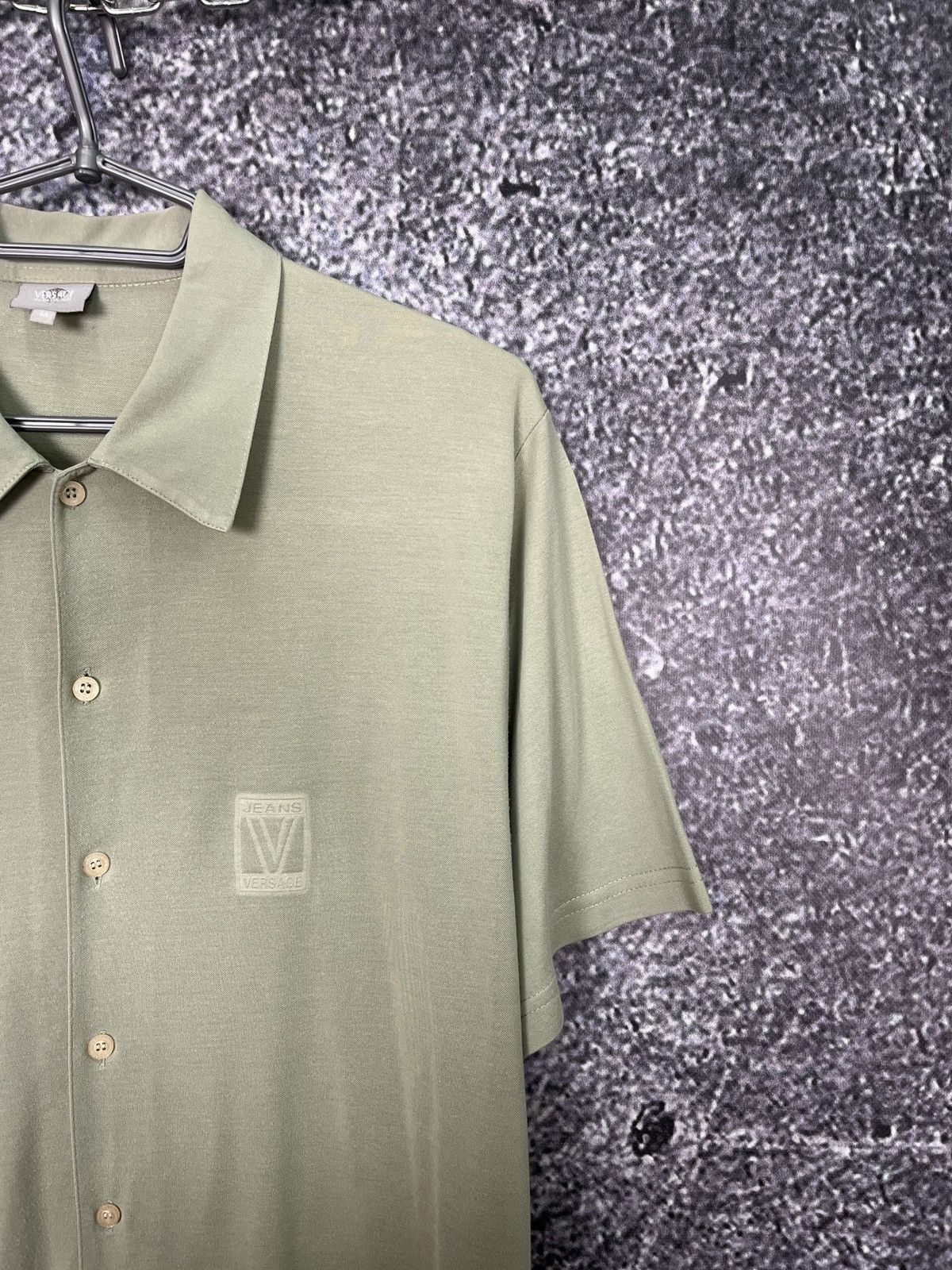 Versace Jeans Couture Versace Jeans Couter Luxury Polo Shirt Button Up Italy Sz M Size US M / EU 48-50 / 2 - 4 Thumbnail